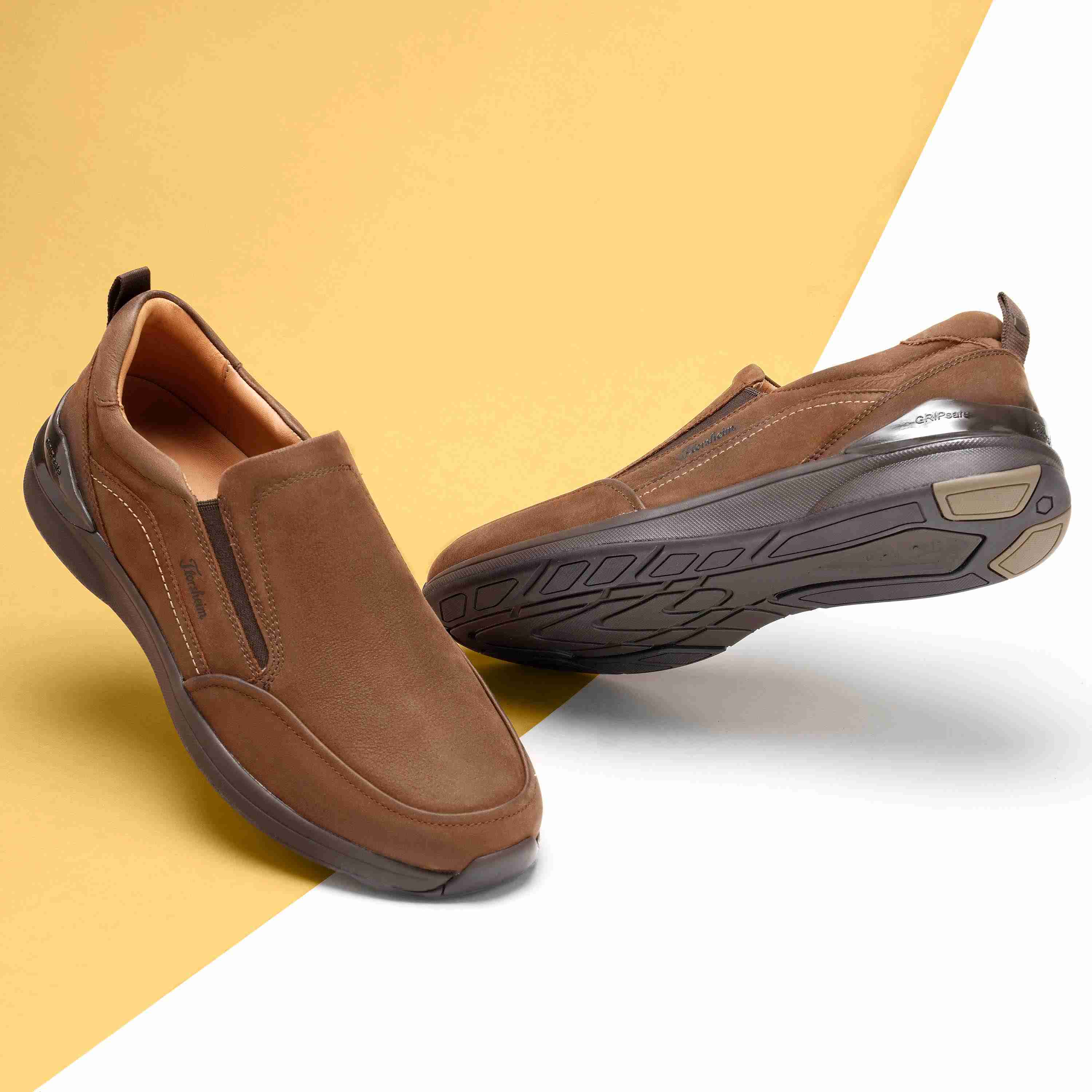 The Impala Brown Men Nubuck Casual Slip-On Florsheim