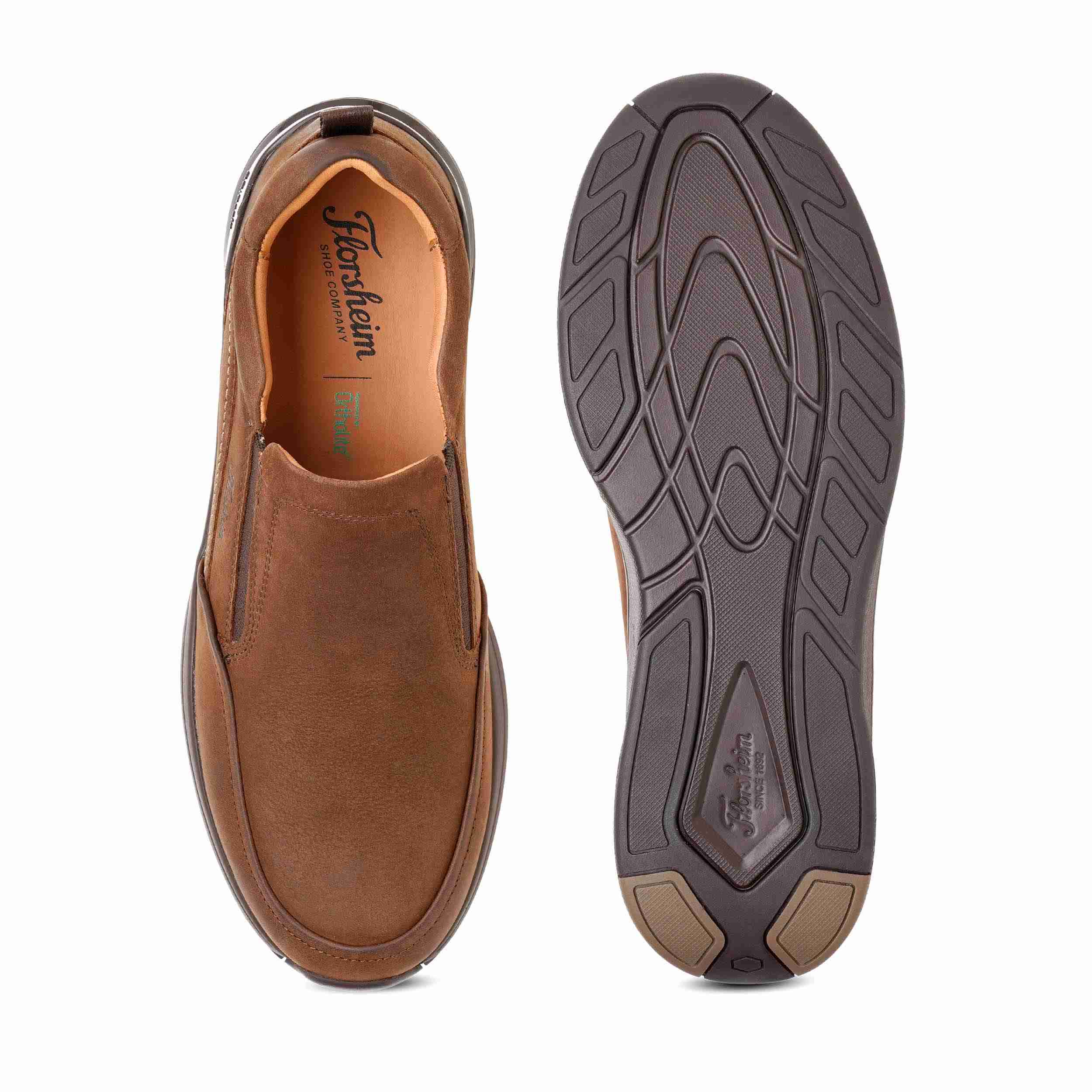 The Impala Brown Men Nubuck Casual Slip-On Florsheim
