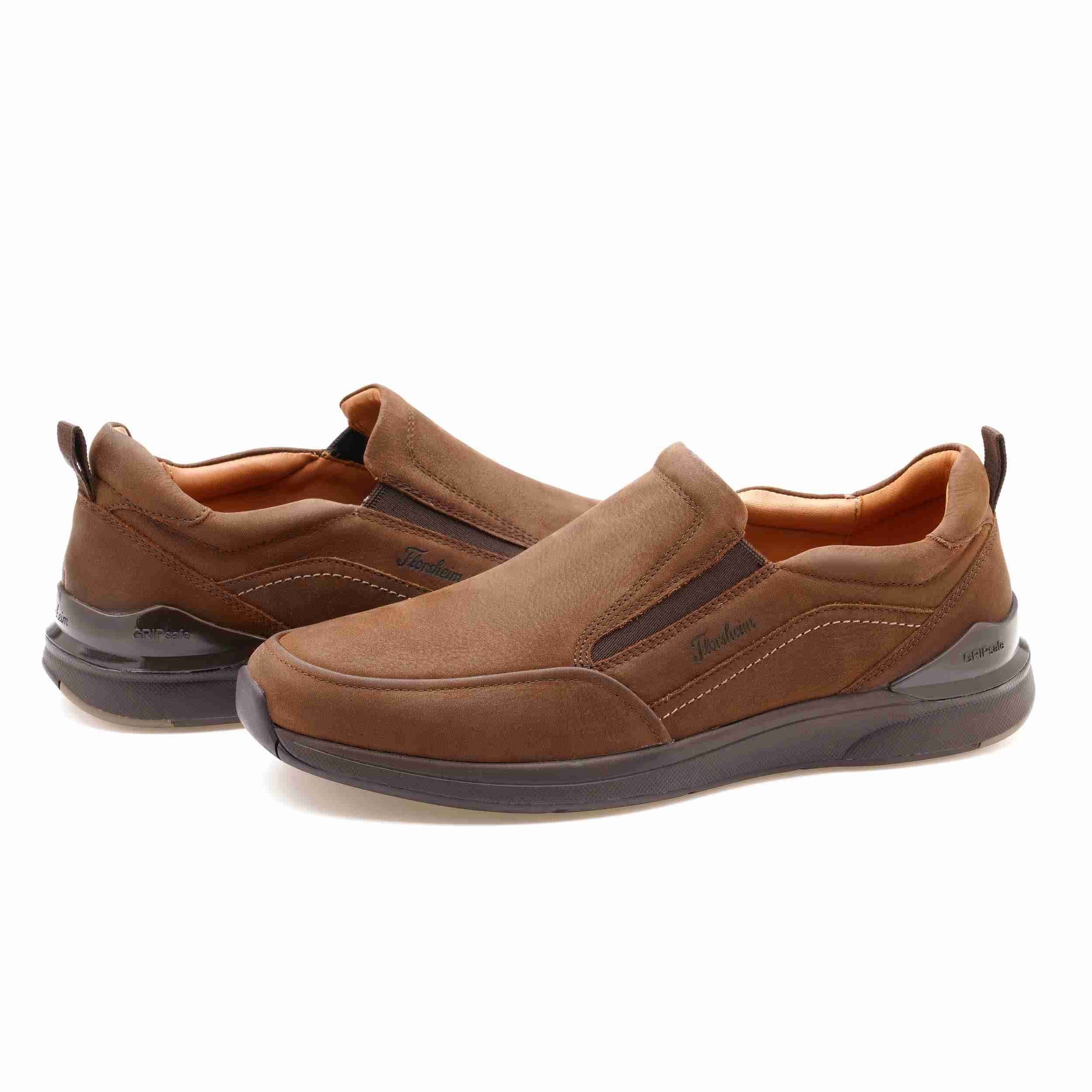 The Impala Brown Men Nubuck Casual Slip-On Florsheim