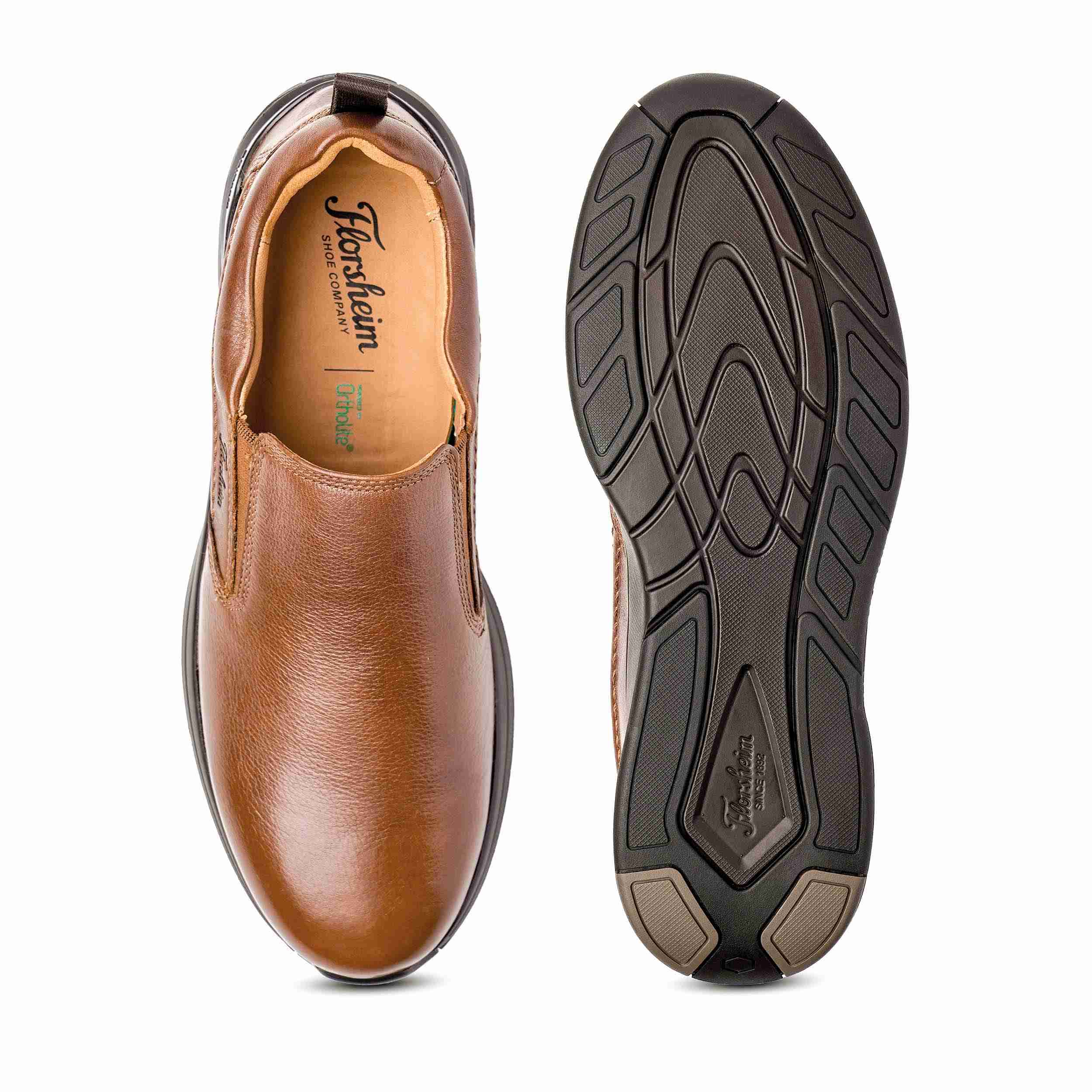 The Beetle Tan Men Plain Toe Slip-On Florsheim