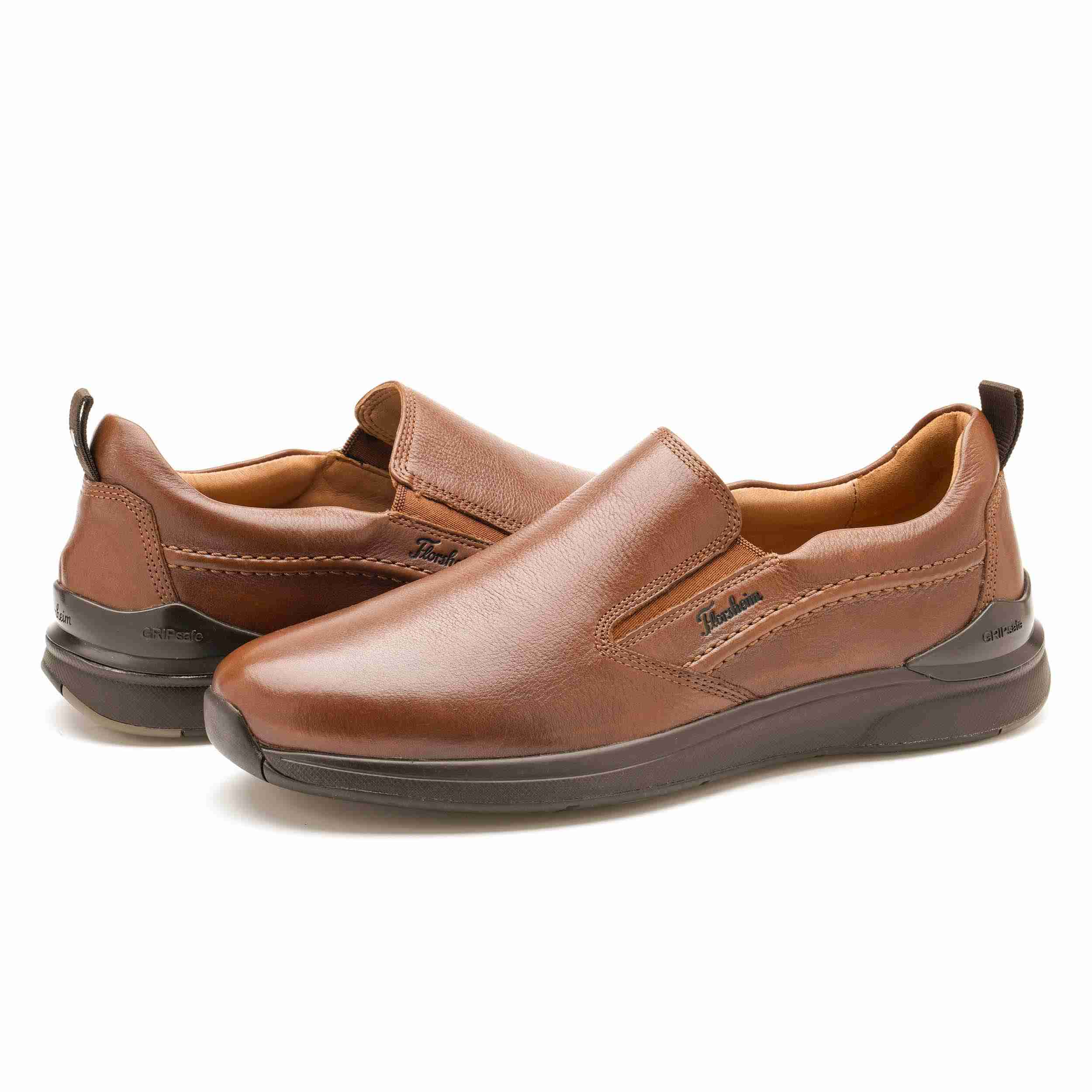The Beetle Tan Men Plain Toe Slip-On Florsheim