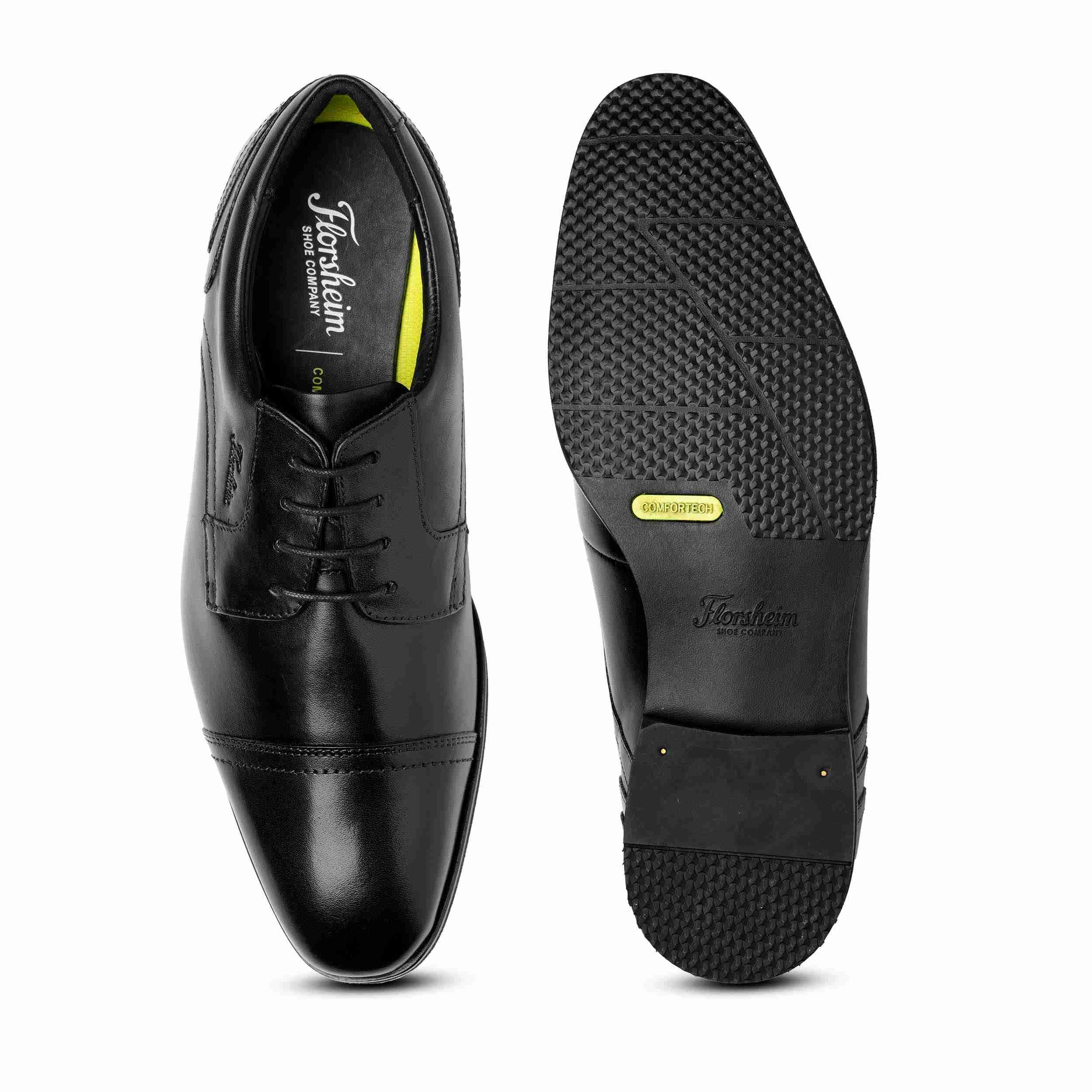 The Hector2 Black Men Toe Cap Formal Florsheim