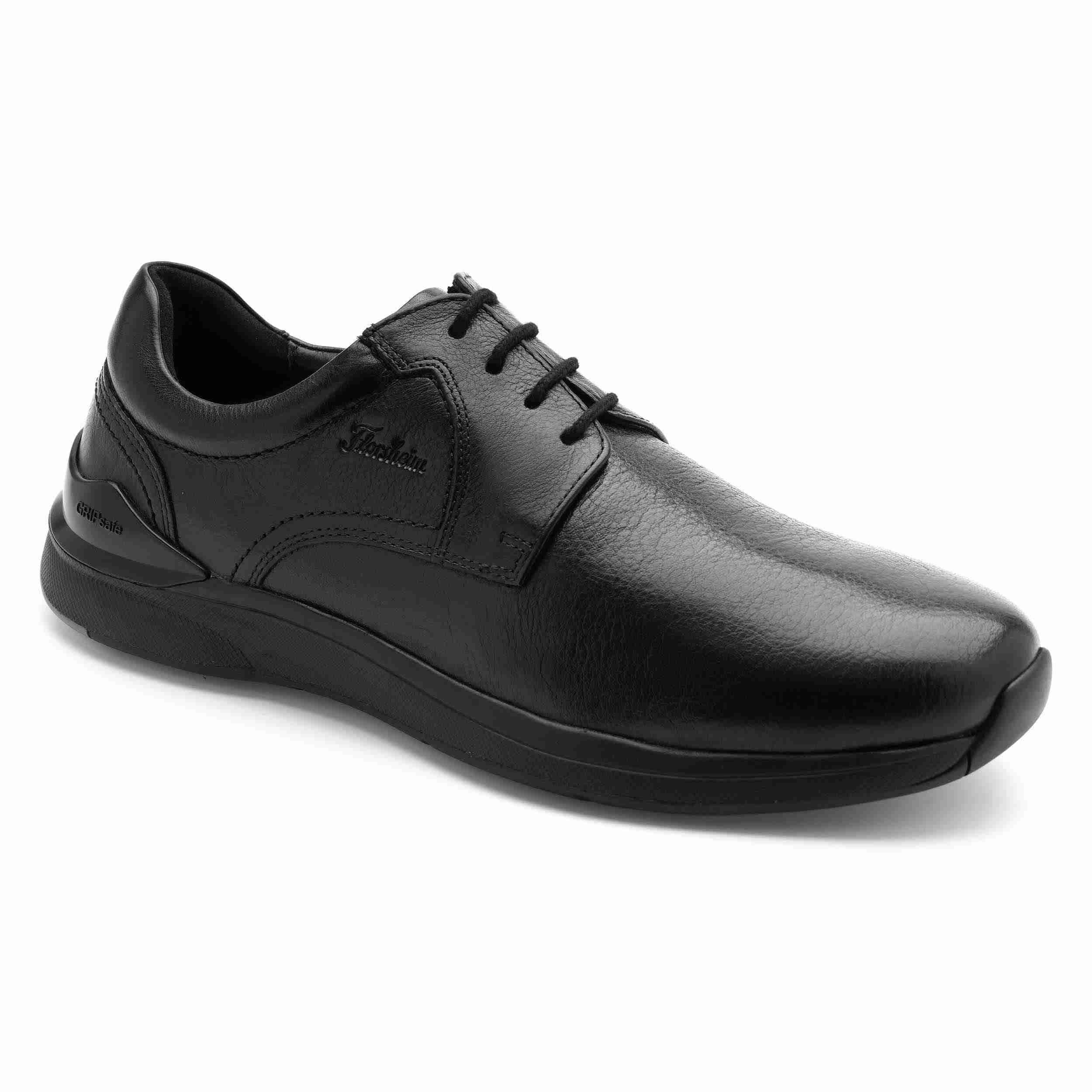 The Shelby Black Men Plain-Toe Derby Florsheim