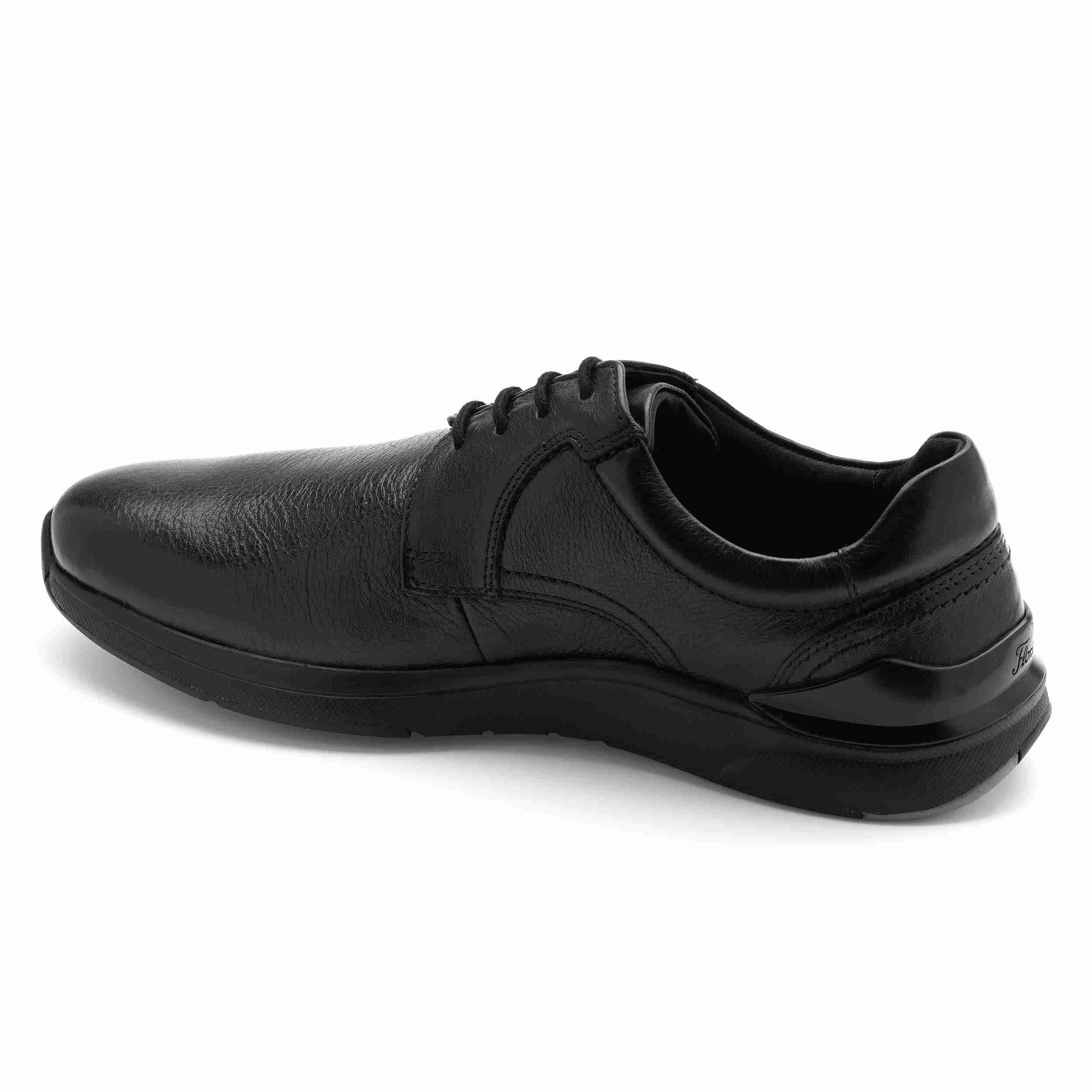 The Shelby Black Men Plain-Toe Derby Florsheim