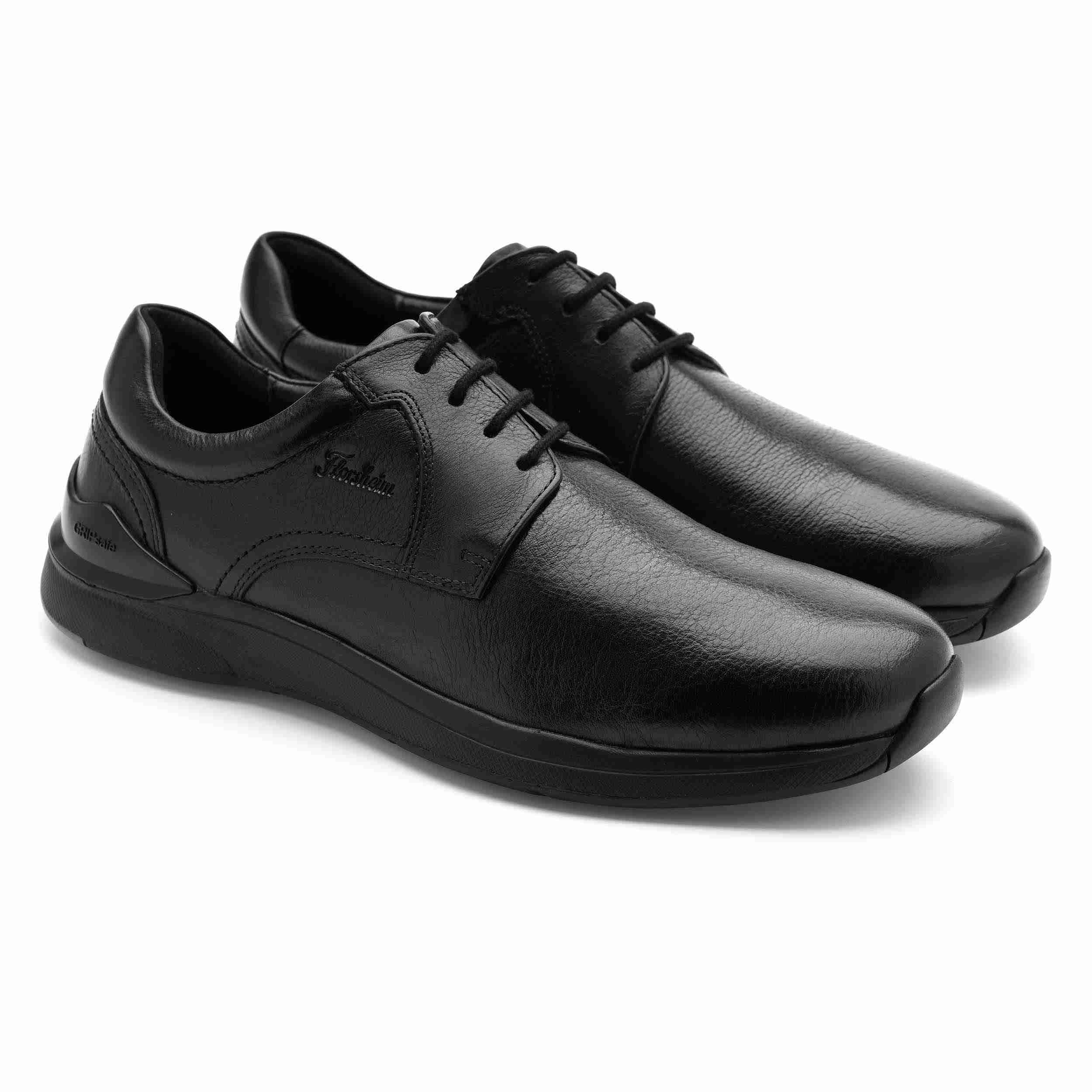 The Shelby Black Men Plain-Toe Derby Florsheim