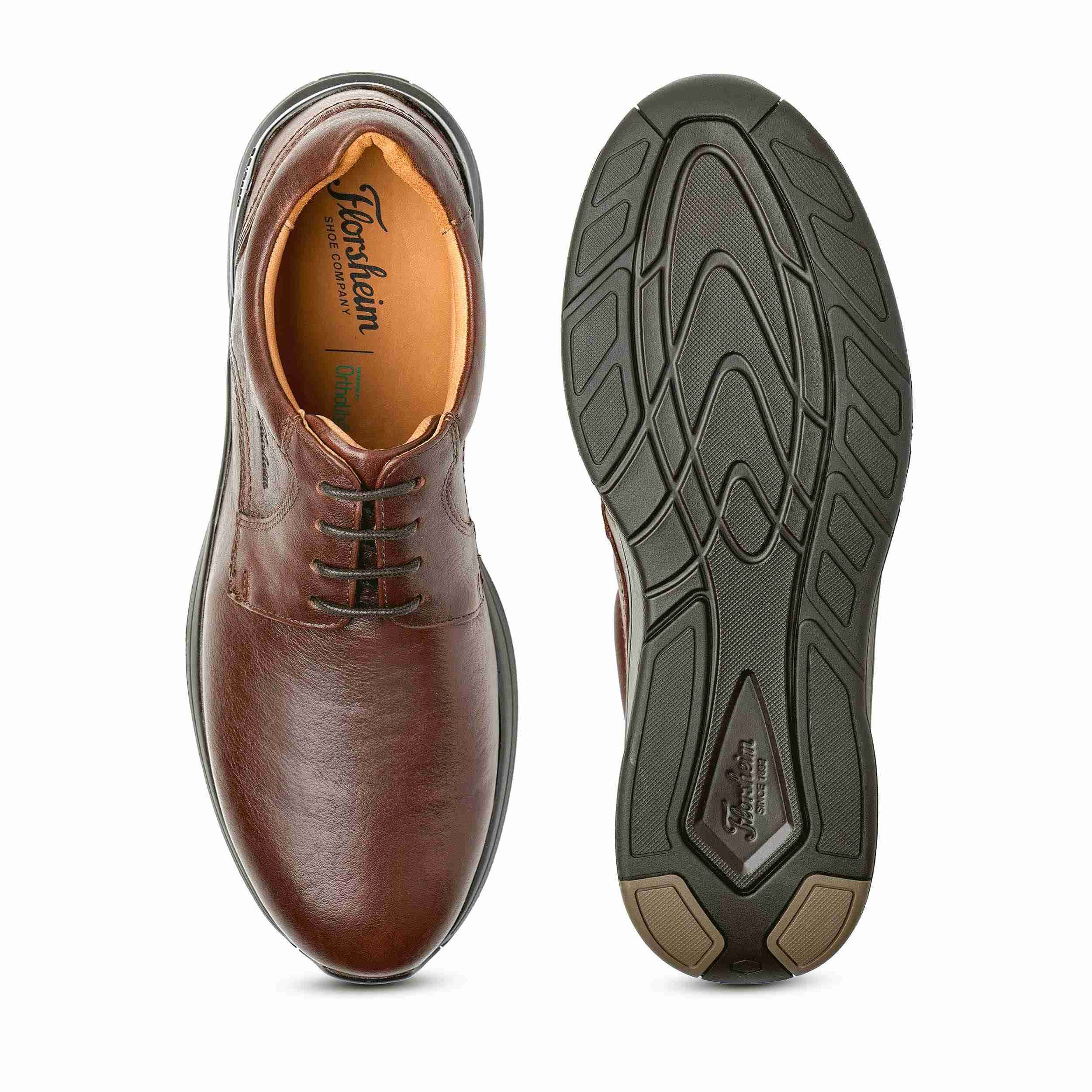 The Shelby Tan Men Plain-Toe Derby Florsheim
