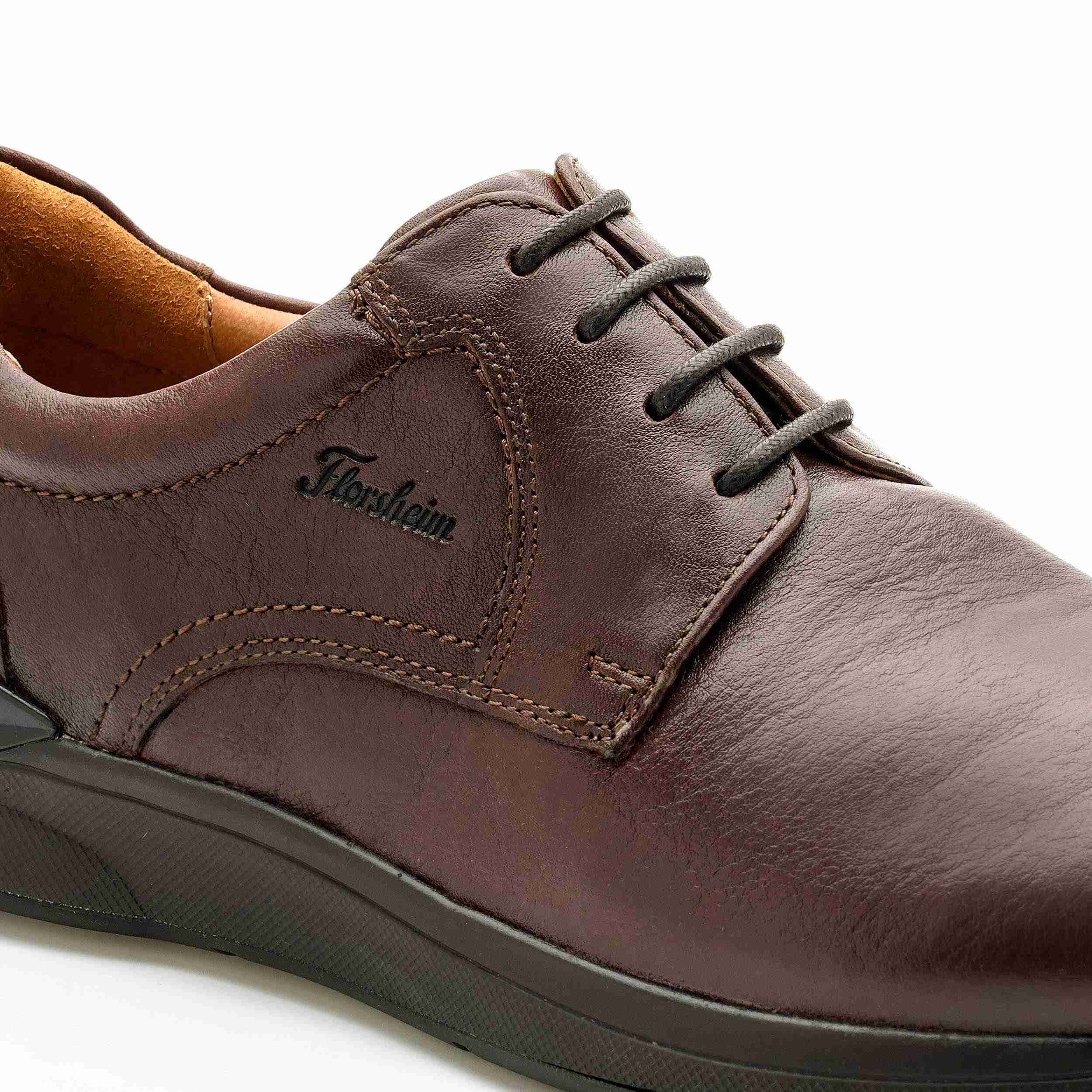 The Shelby Tan Men Plain-Toe Derby Florsheim