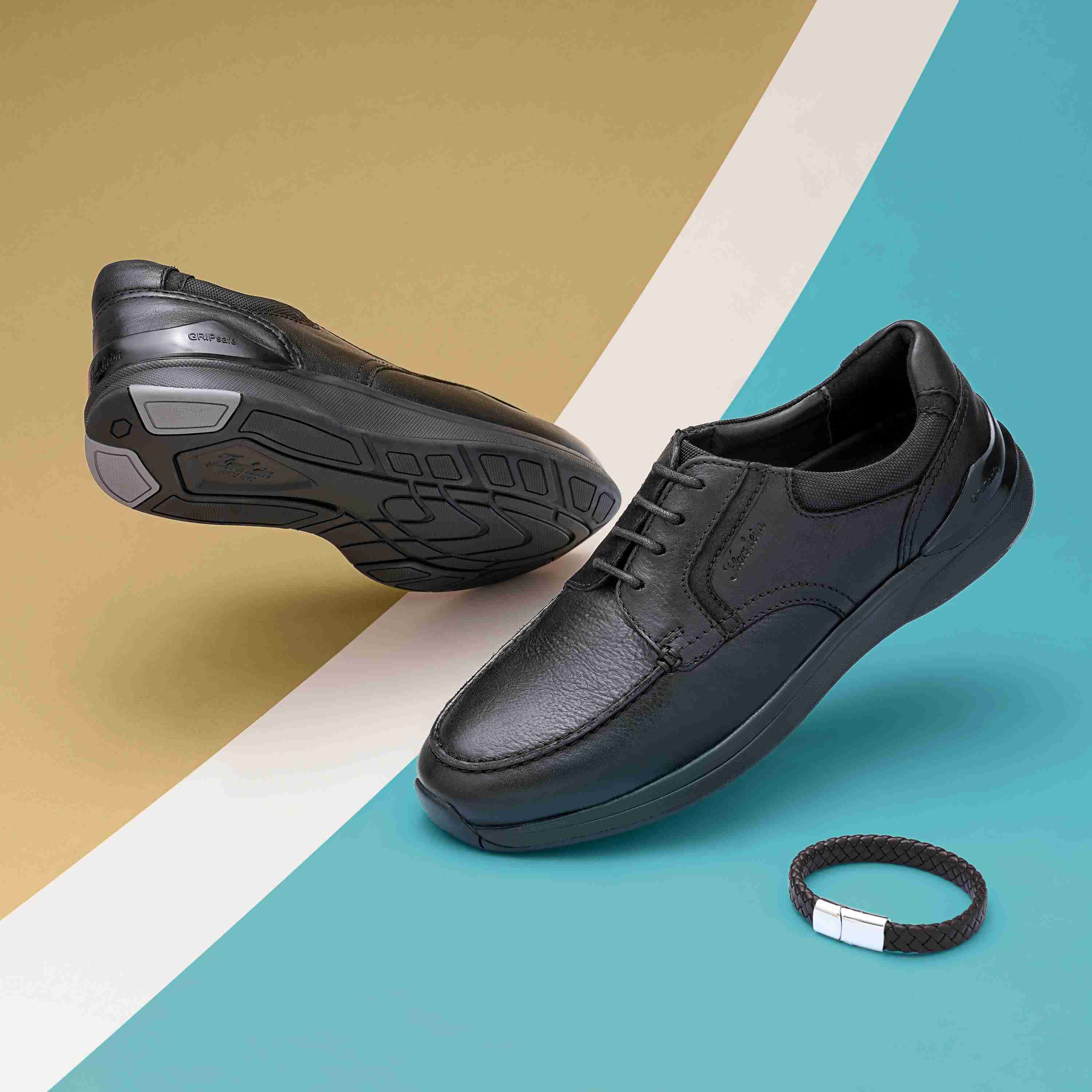 The Jin Black Men Moc Toe Formal Derby Florsheim