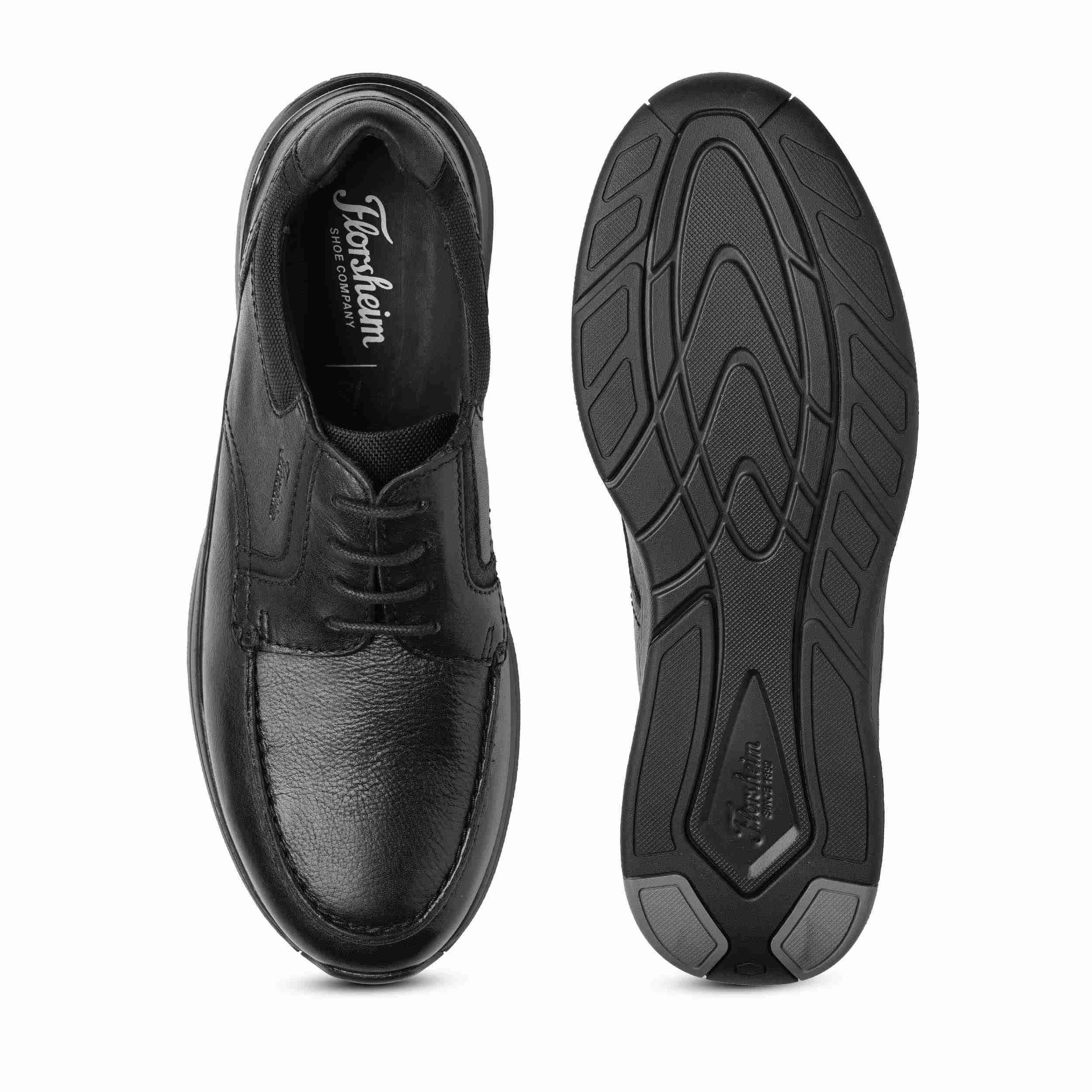 The Jin Black Men Moc Toe Formal Derby Florsheim