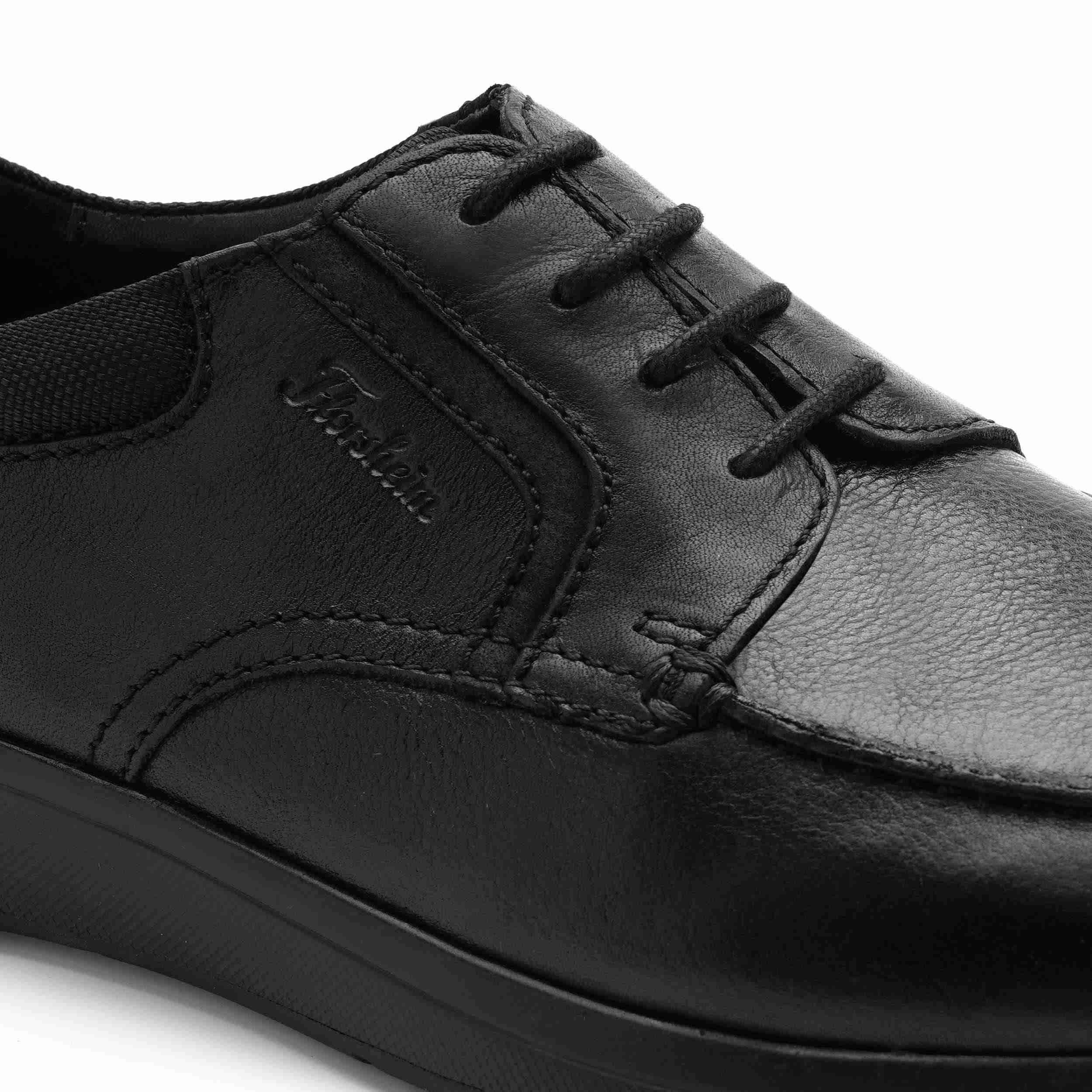 The Jin Black Men Moc Toe Formal Derby Florsheim