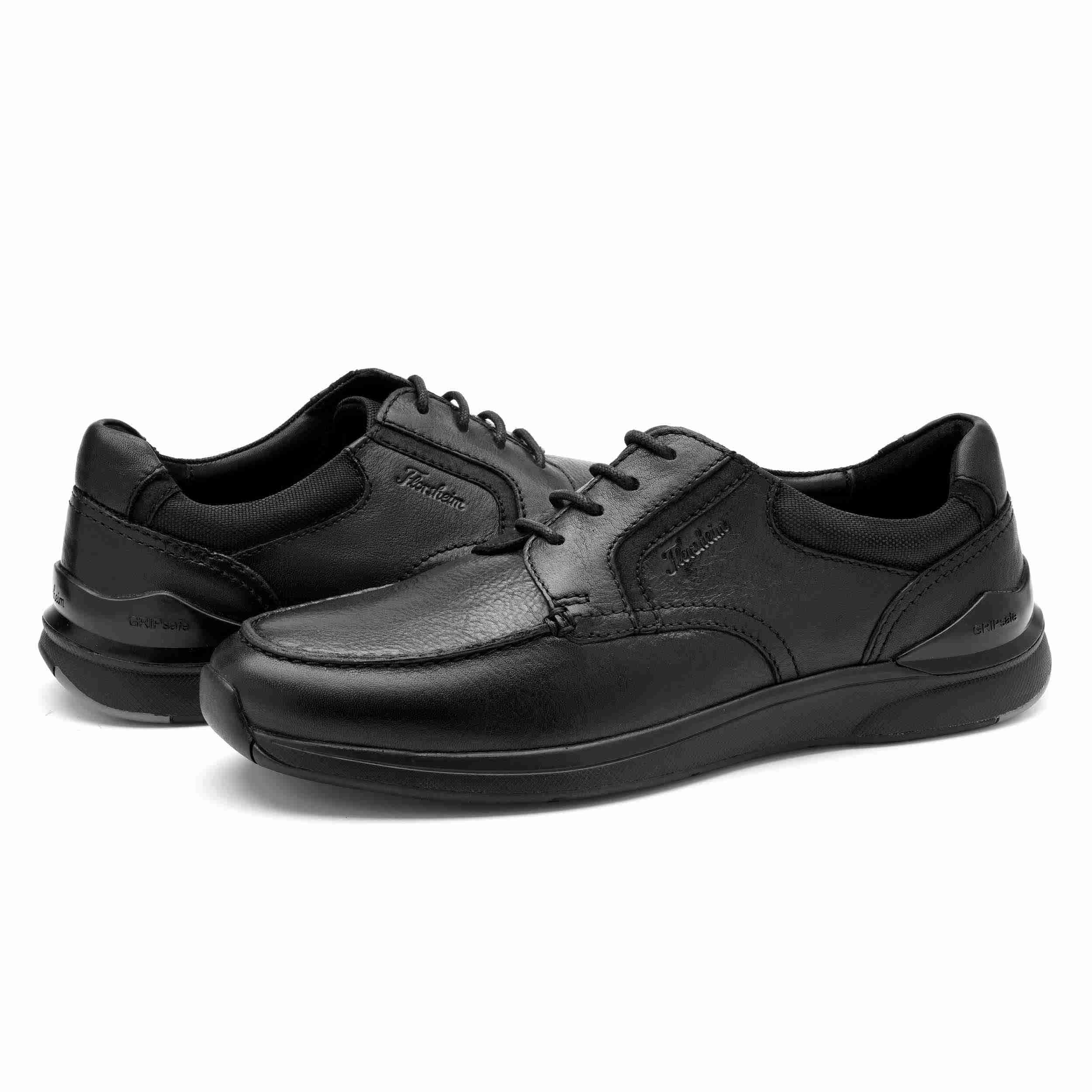 The Jin Black Men Moc Toe Formal Derby Florsheim