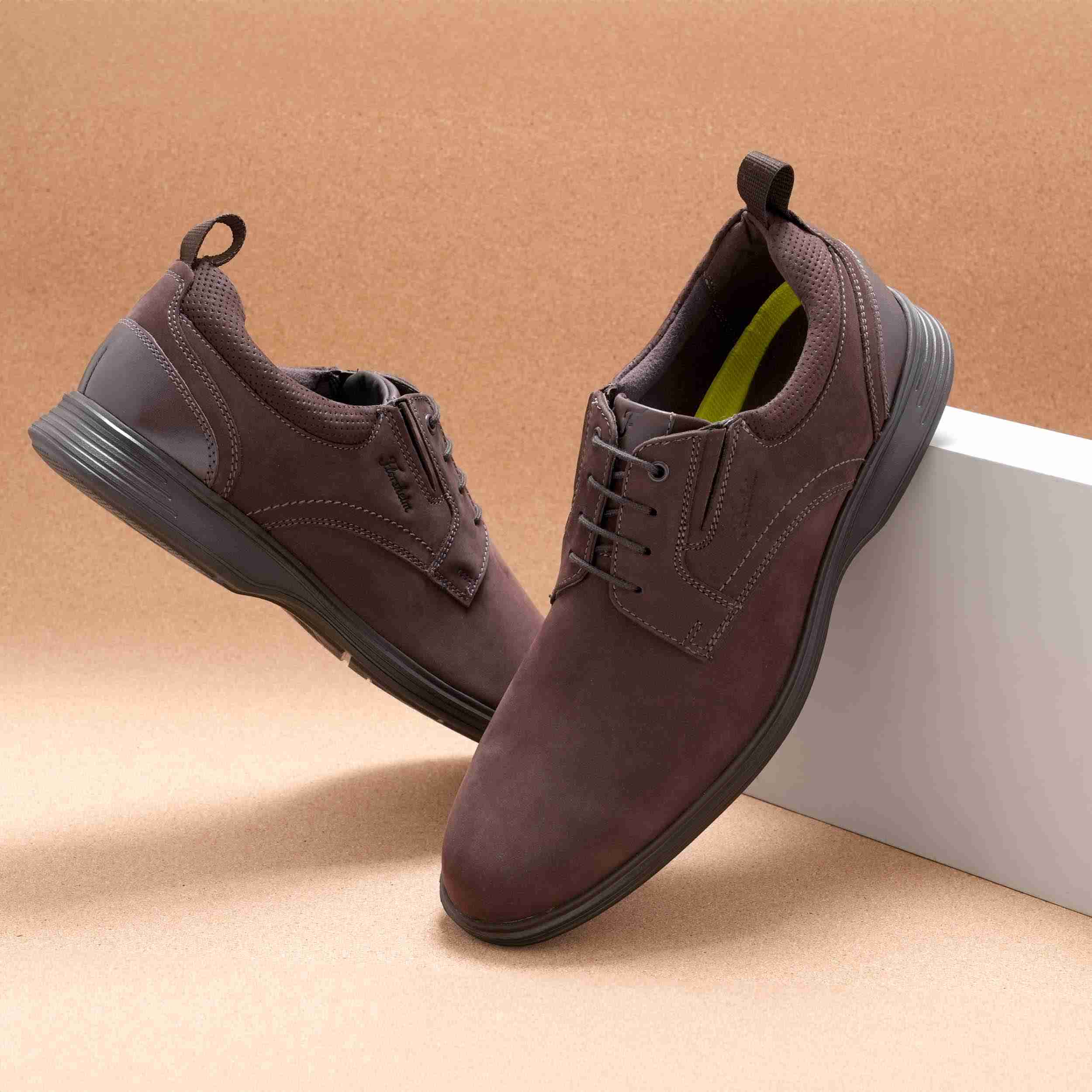 The Marcos Brown Men Nubuck Derby Florsheim