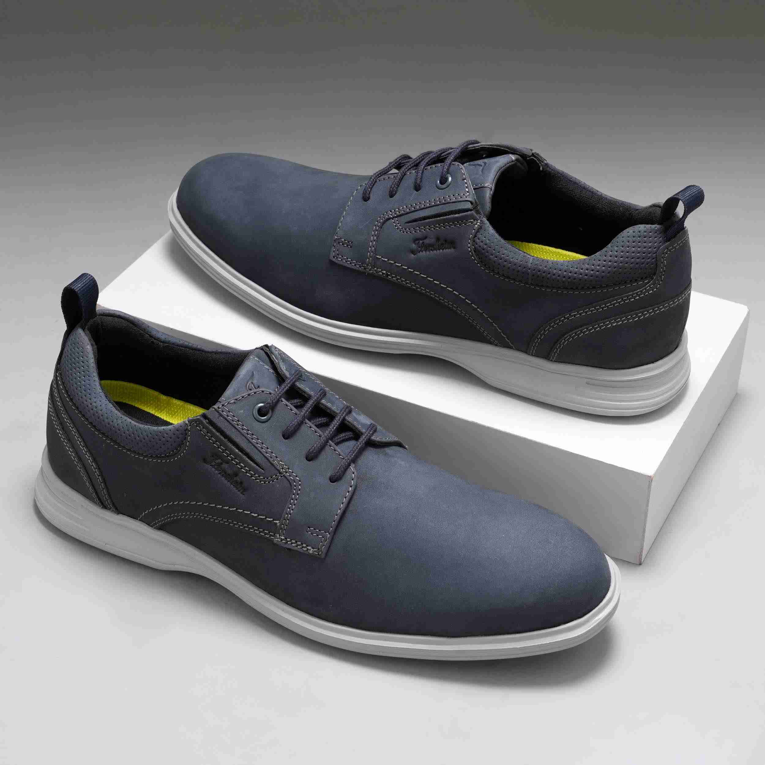 The Marcos Navy Men Nubuck Derby Florsheim