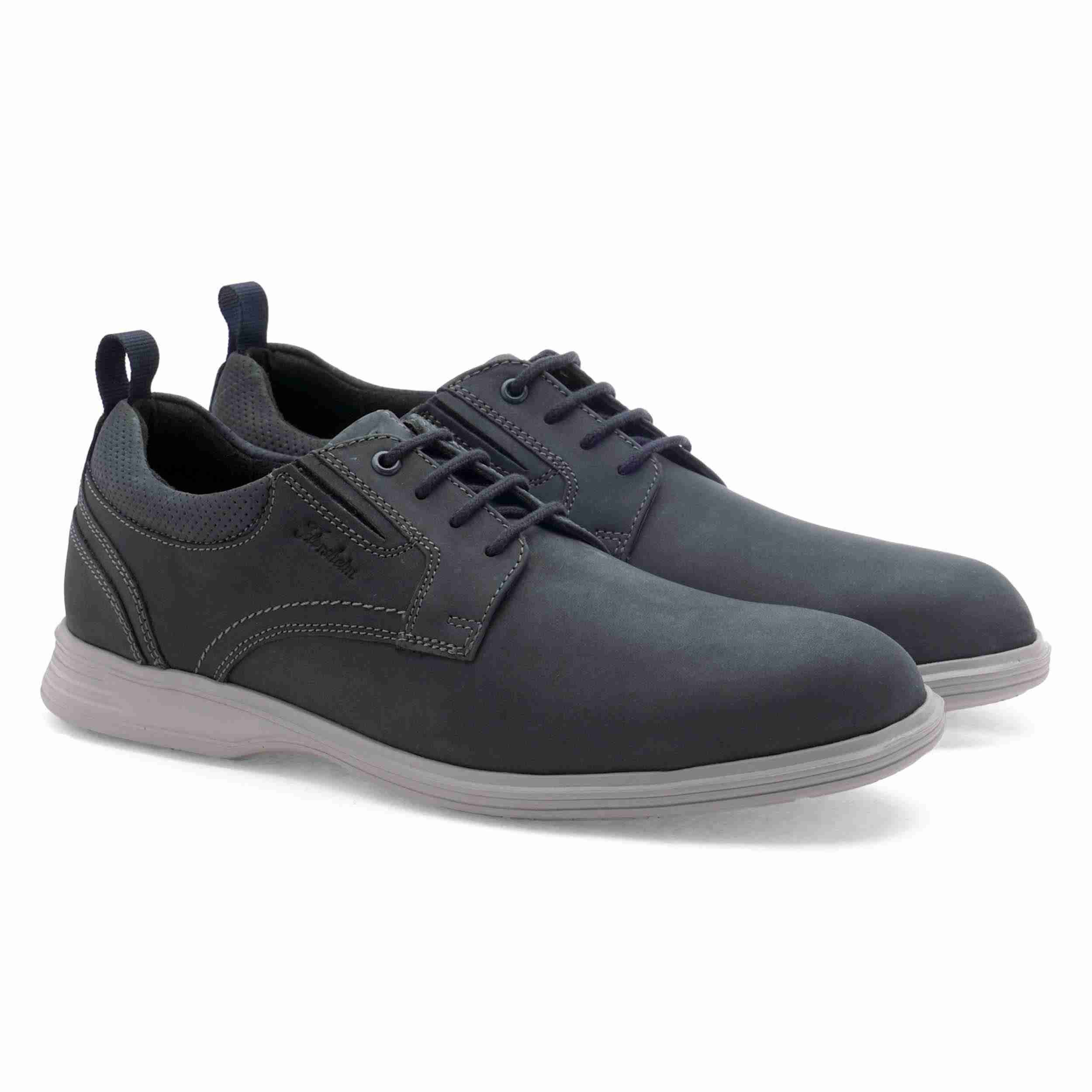 The Marcos Navy Men Nubuck Derby Florsheim