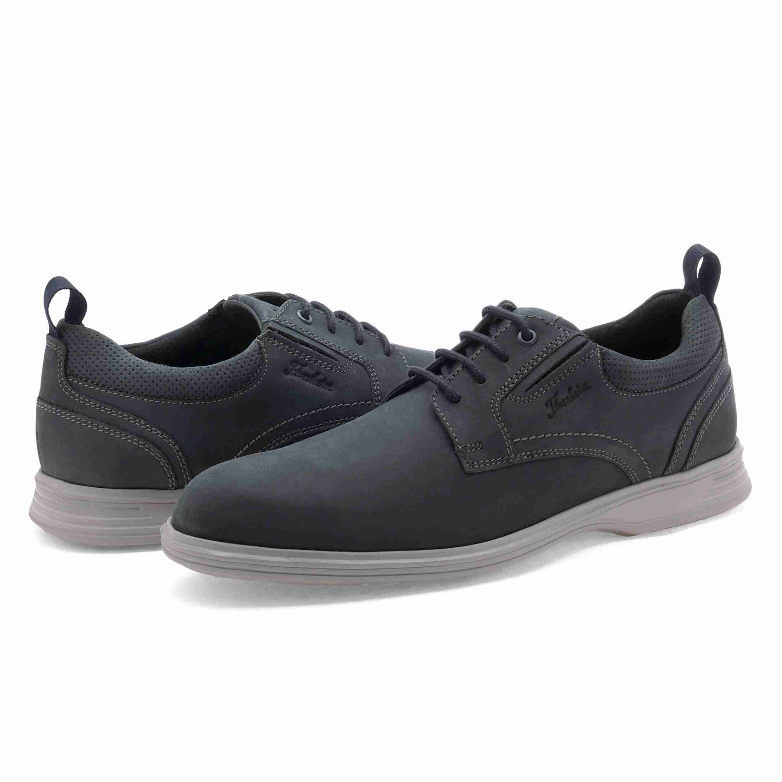 The Marcos Navy Men Nubuck Derby Florsheim