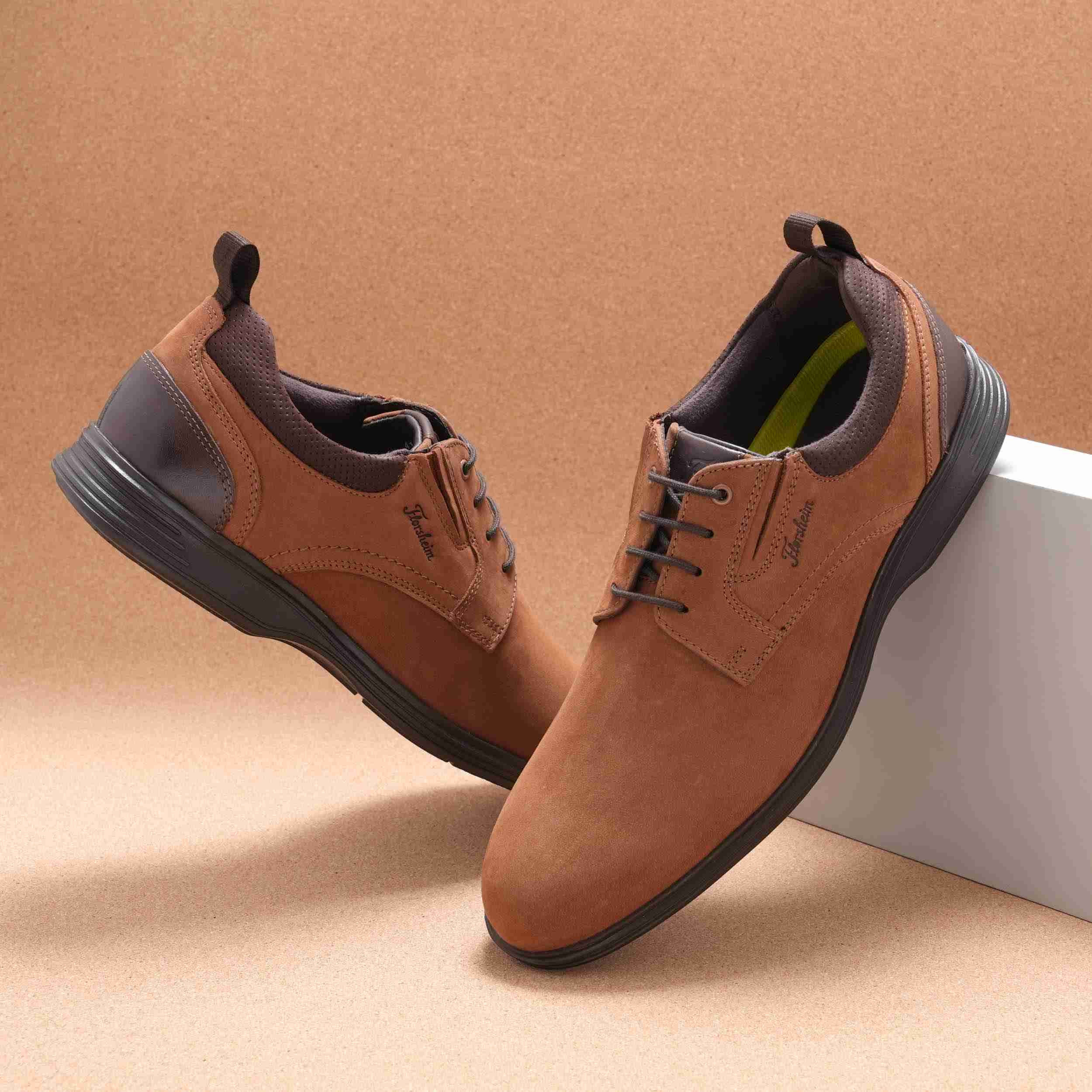 The Marcos Tan Men Nubuck Derby Florsheim