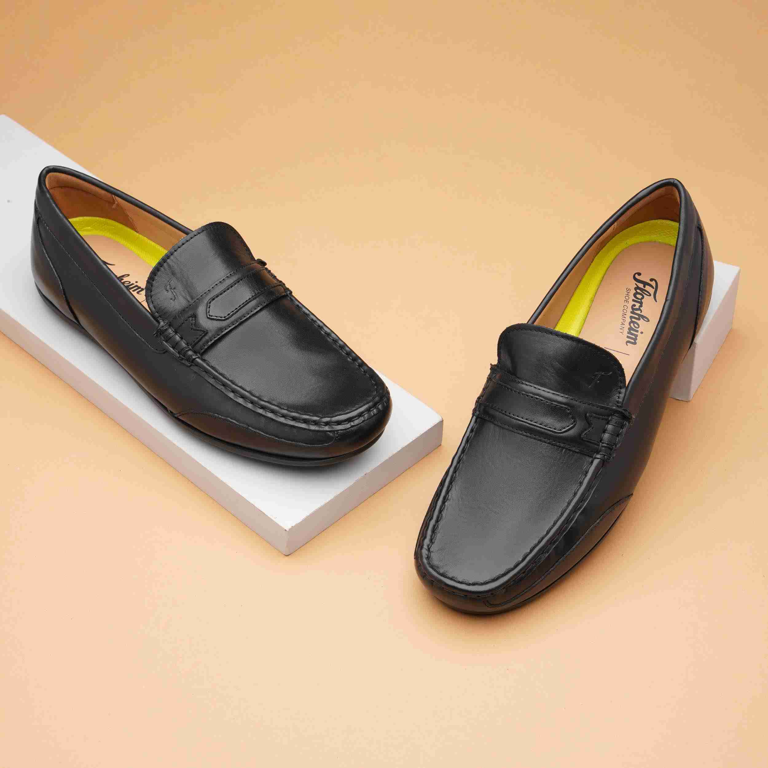 The Garda Black Men Drivers Florsheim