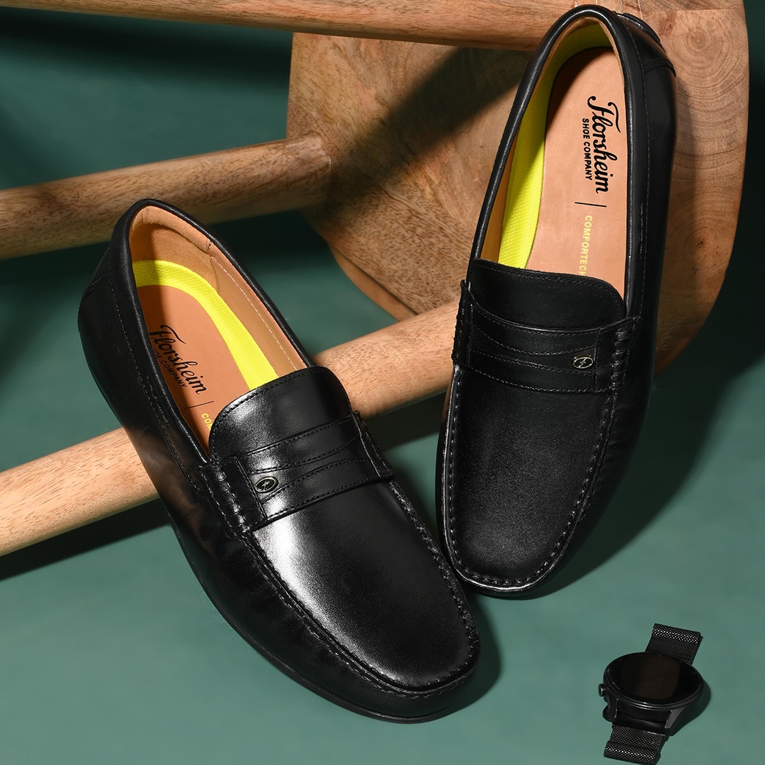 The Barry Black Men Casual Drivers Florsheim