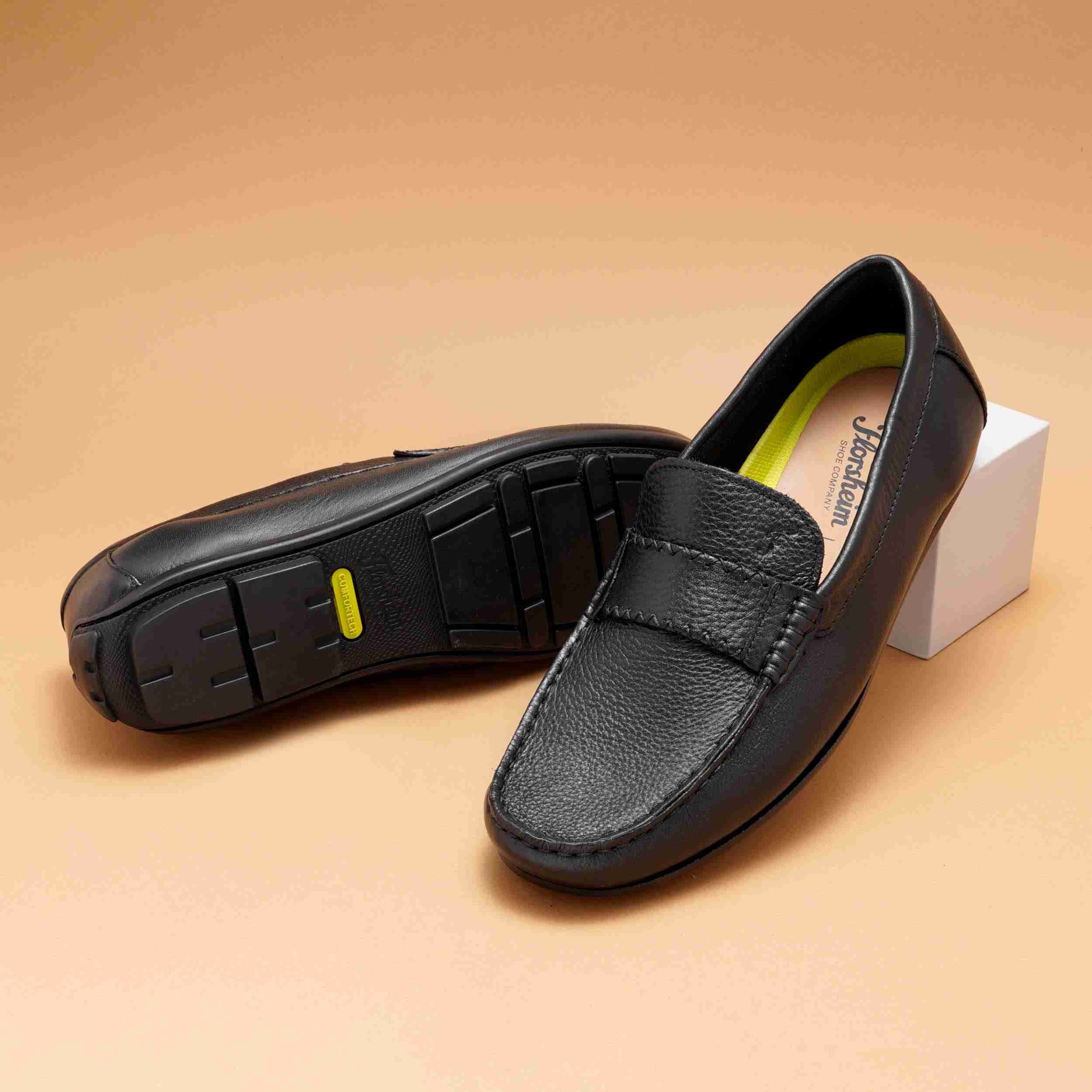 The Garda Black Men Drivers Florsheim