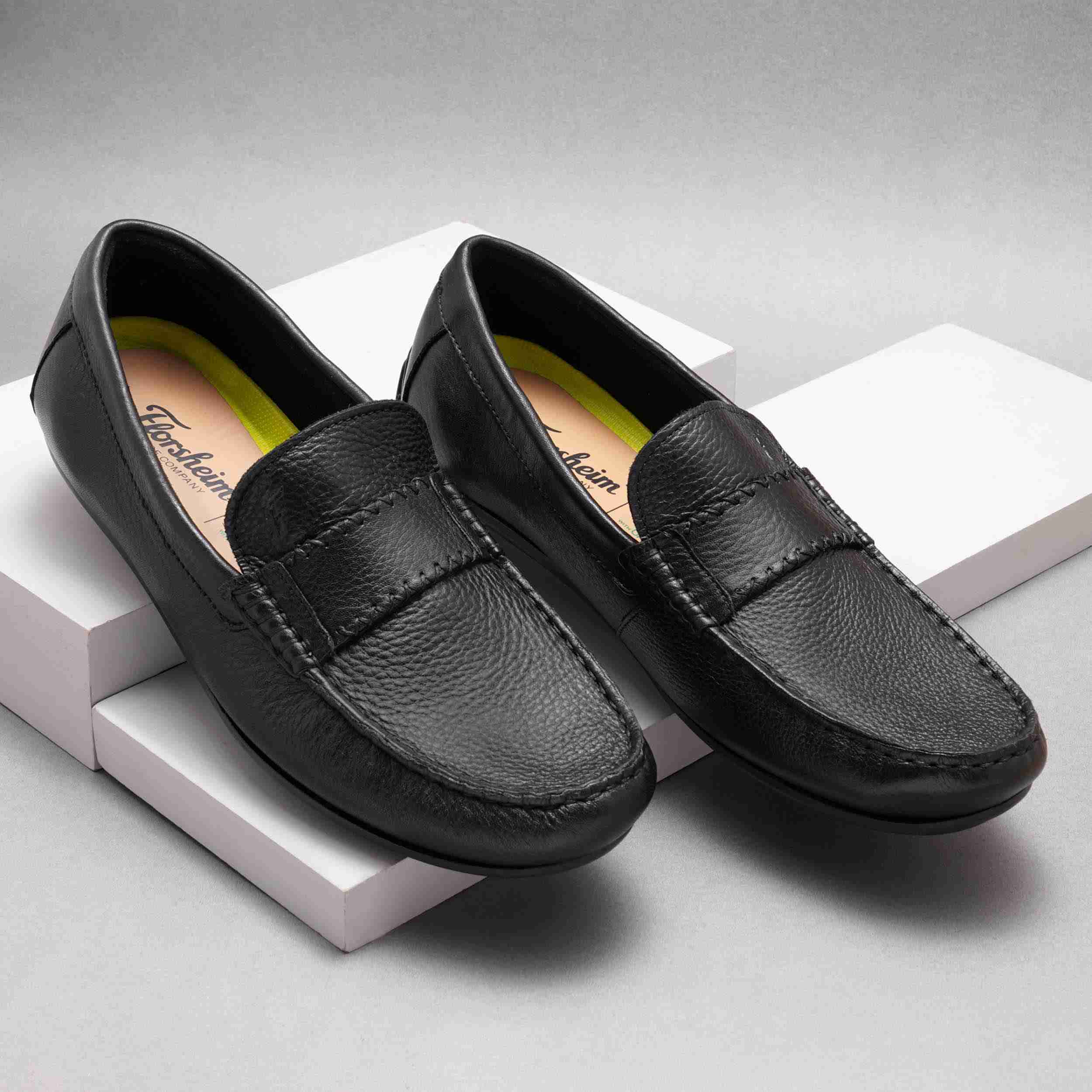 The Garda Black Men Drivers Florsheim