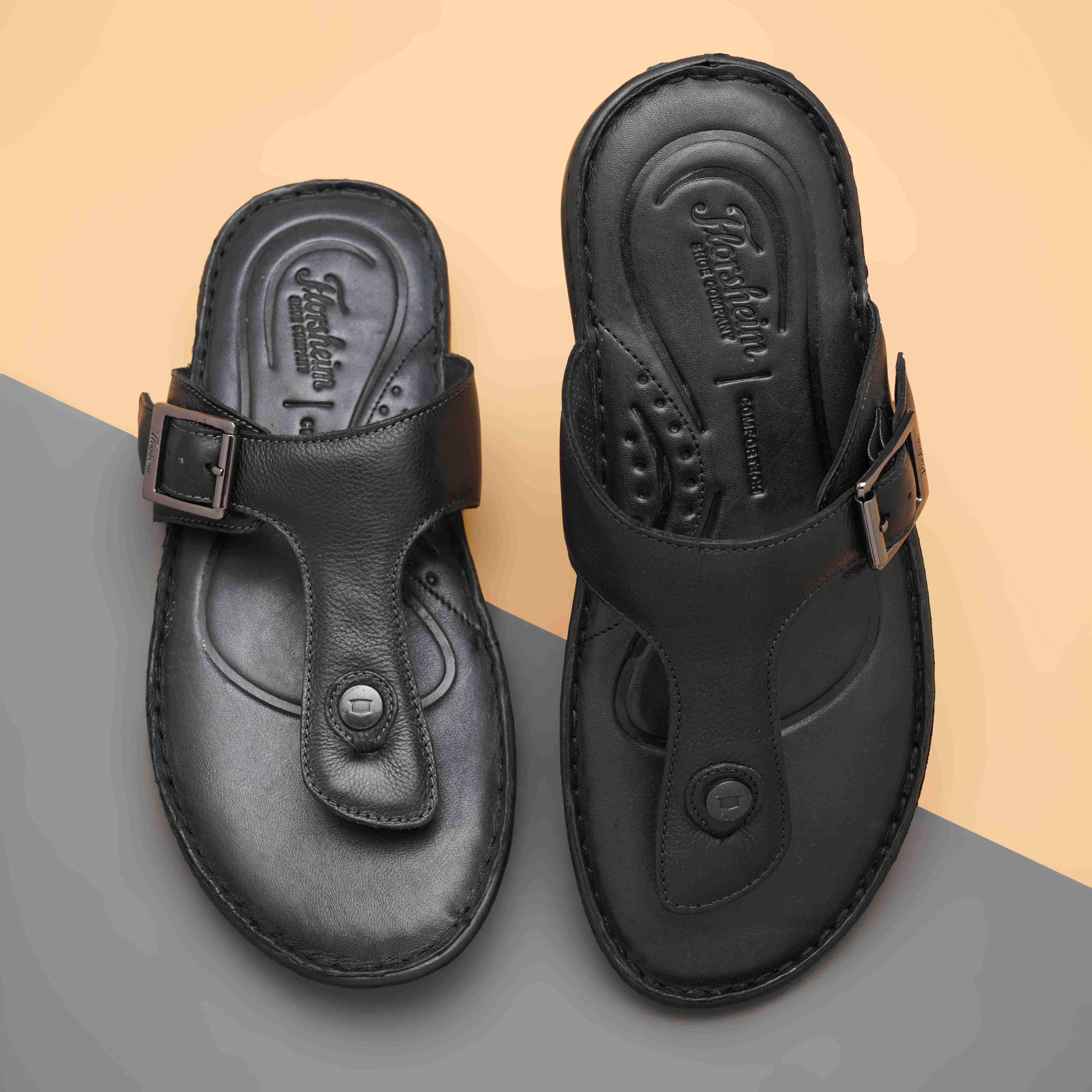 The Florish Black Men Sandals Florsheim