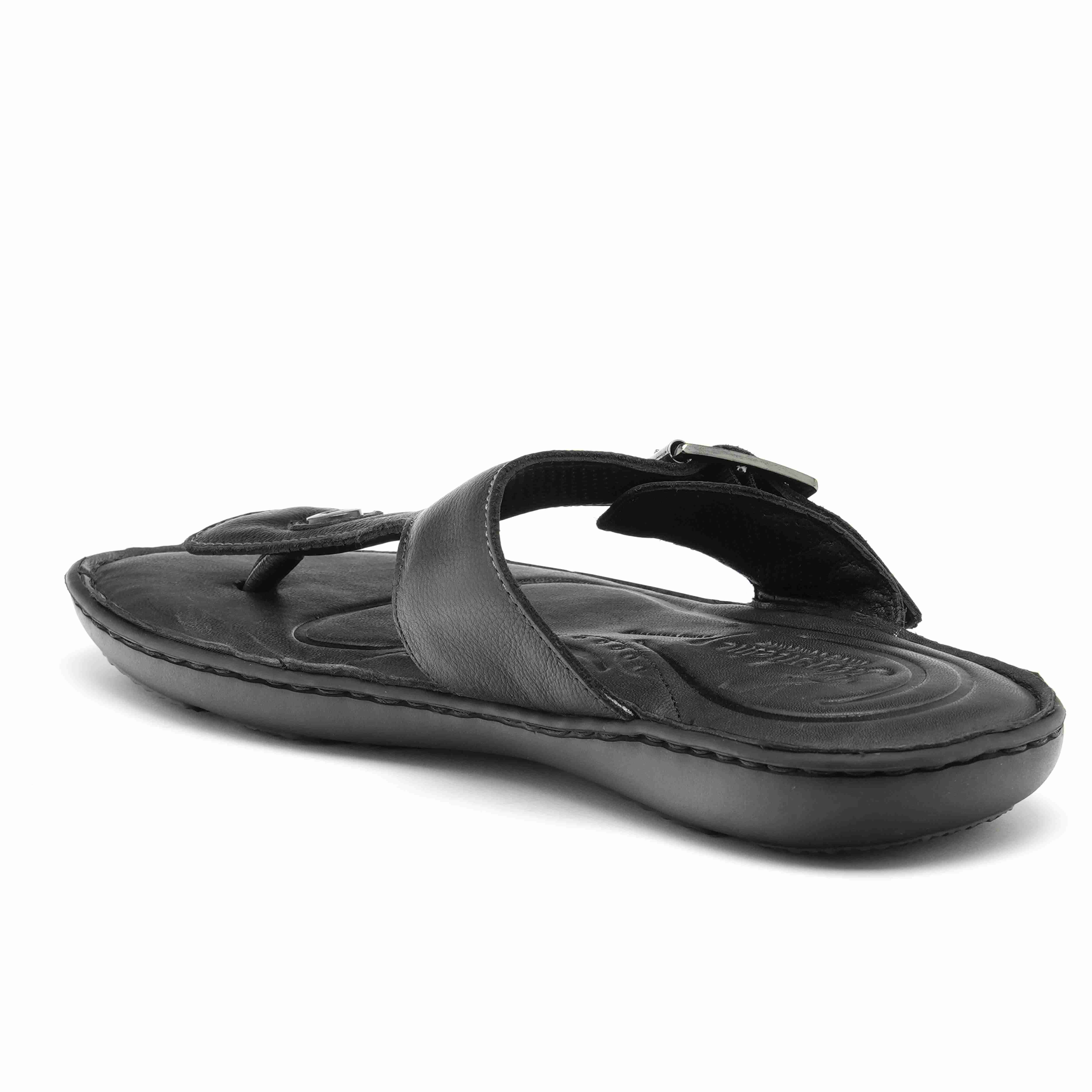 The Florish Black Men Sandals Florsheim