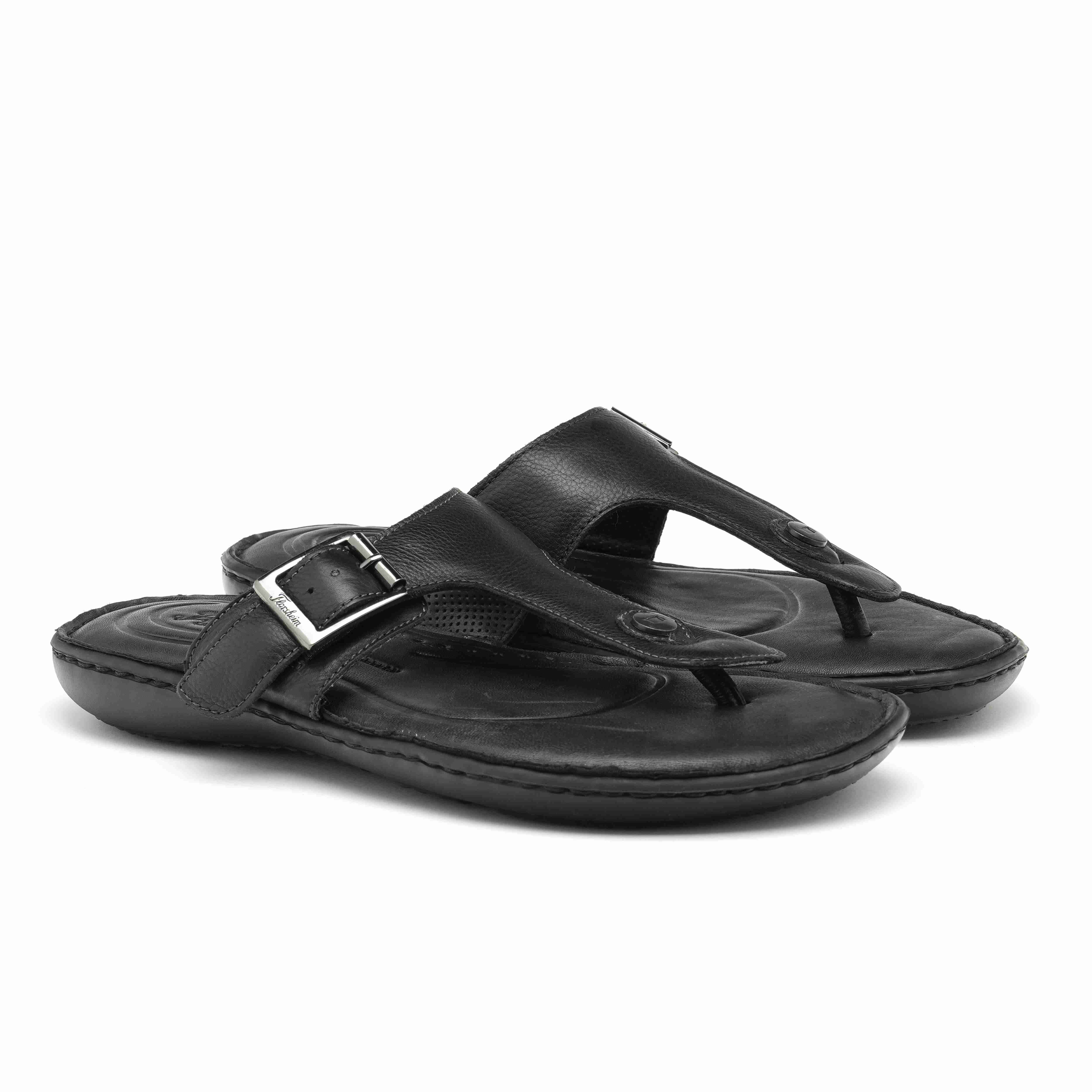 The Florish Black Men Sandals Florsheim