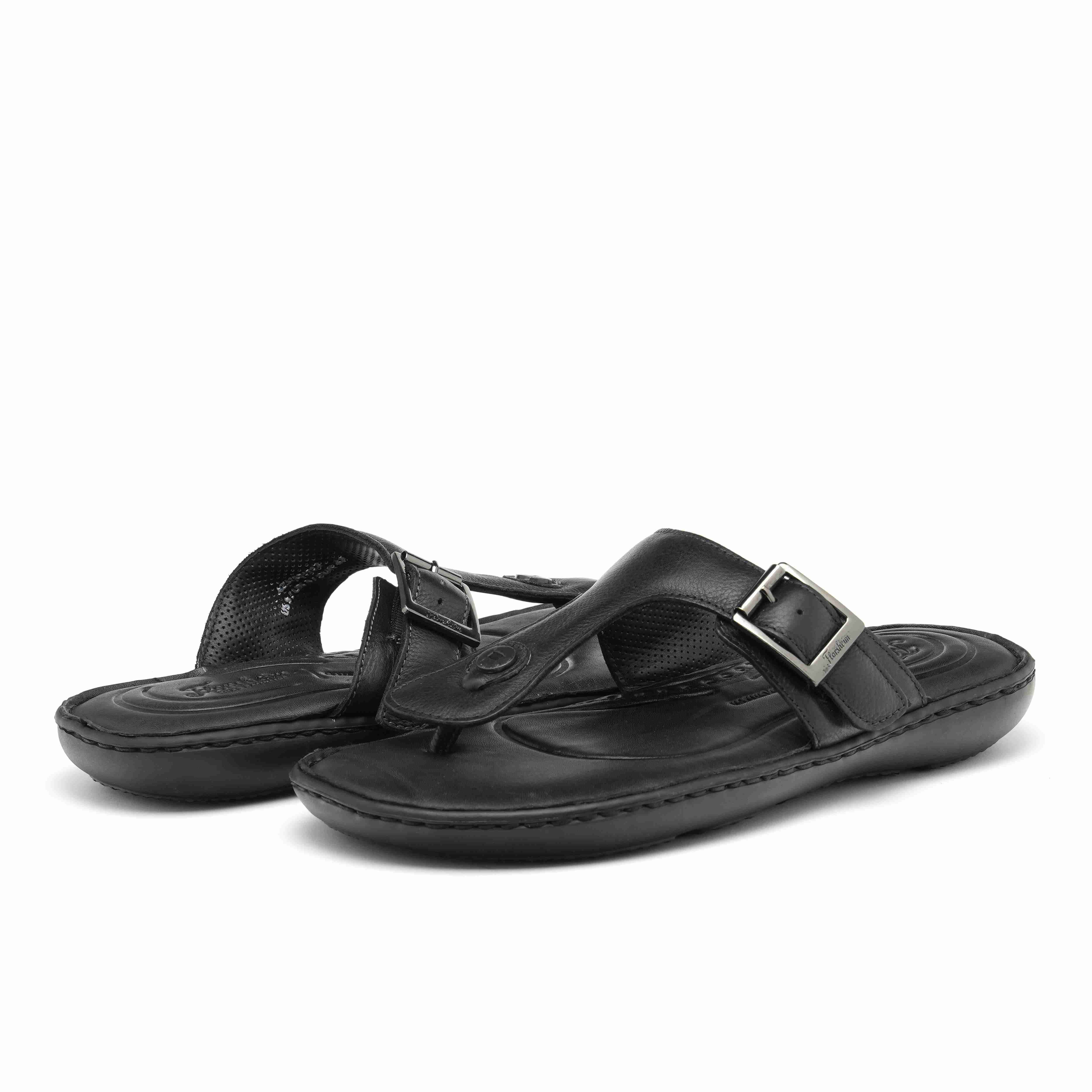 The Florish Black Men Sandals Florsheim