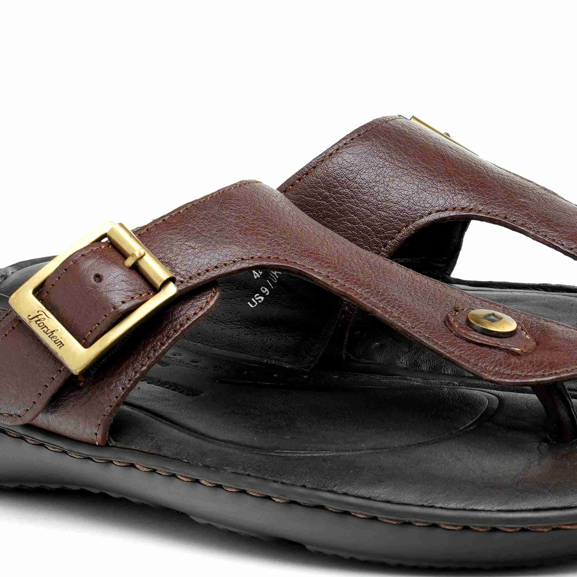The Florish Tan Men Sandals Florsheim