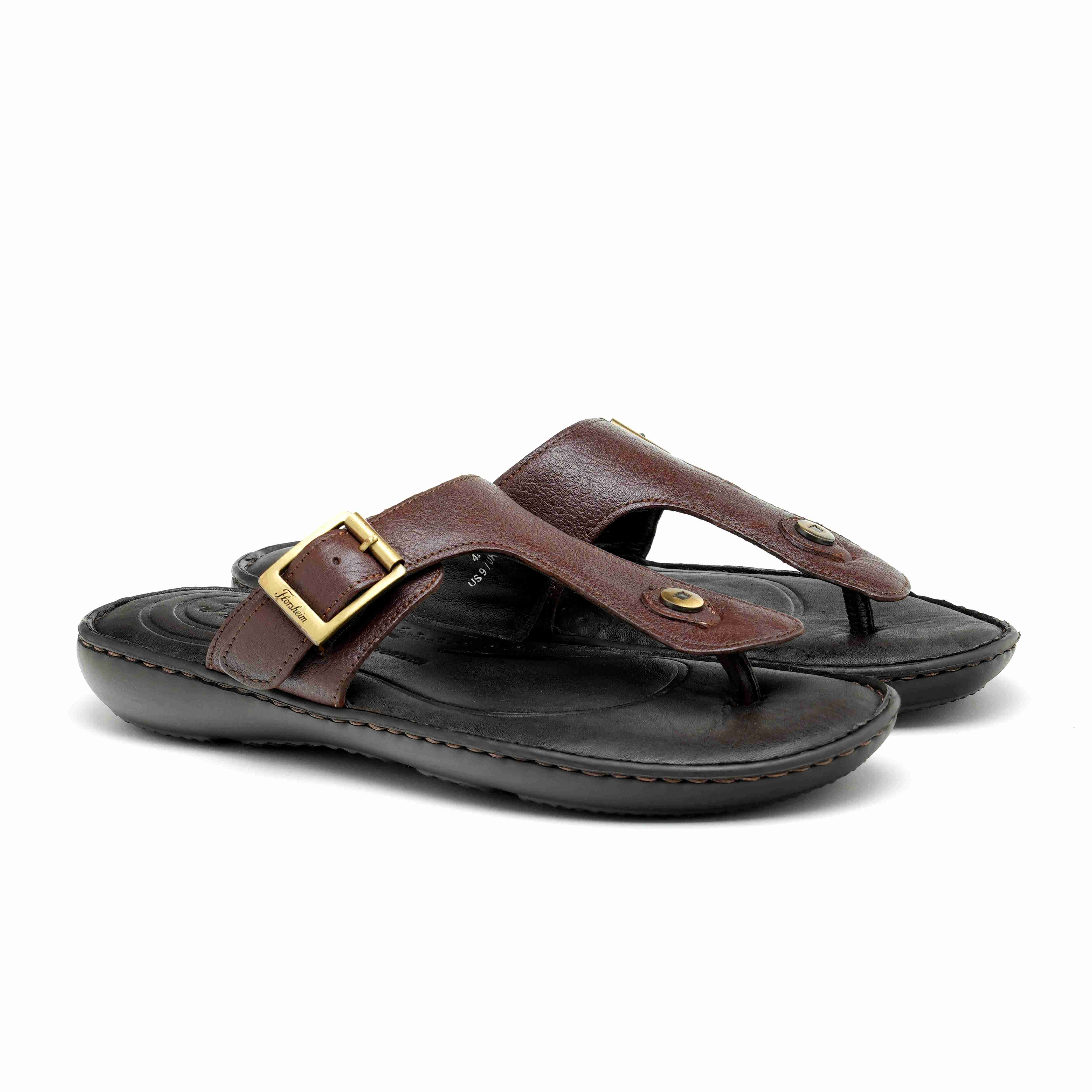 The Florish Tan Men Sandals Florsheim