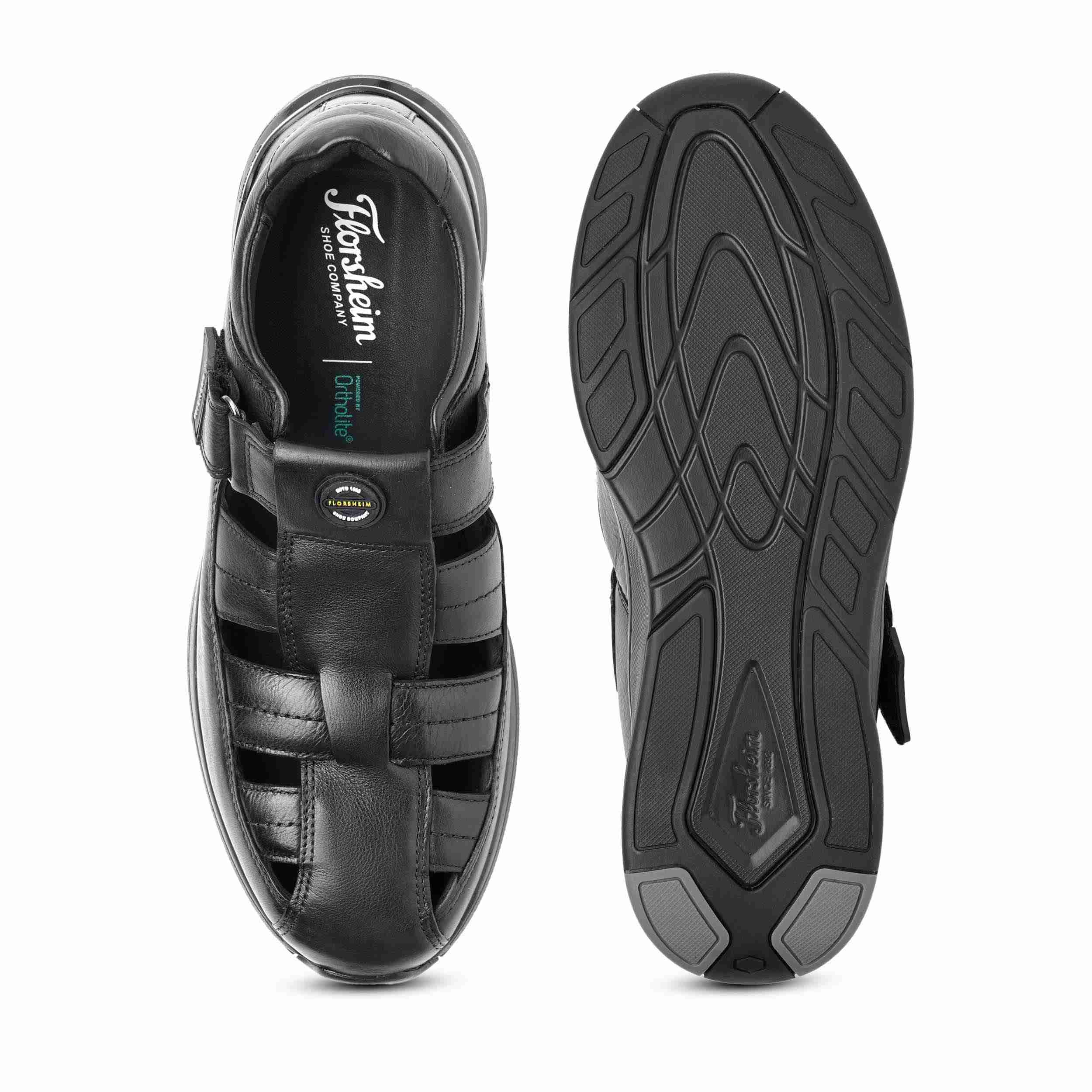 The Fred Black Men Fishermen Sandal Florsheim
