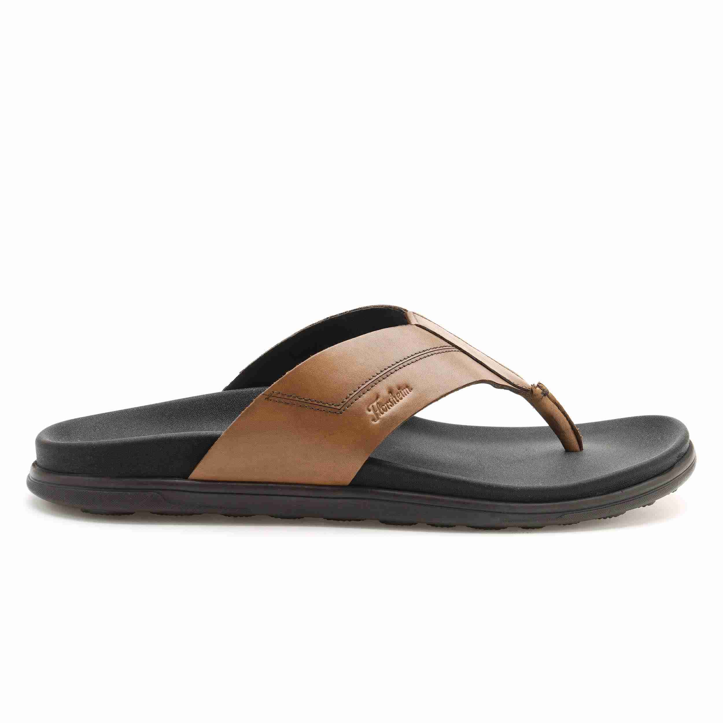 The Rowley Tan Men Thong Slipper Florsheim