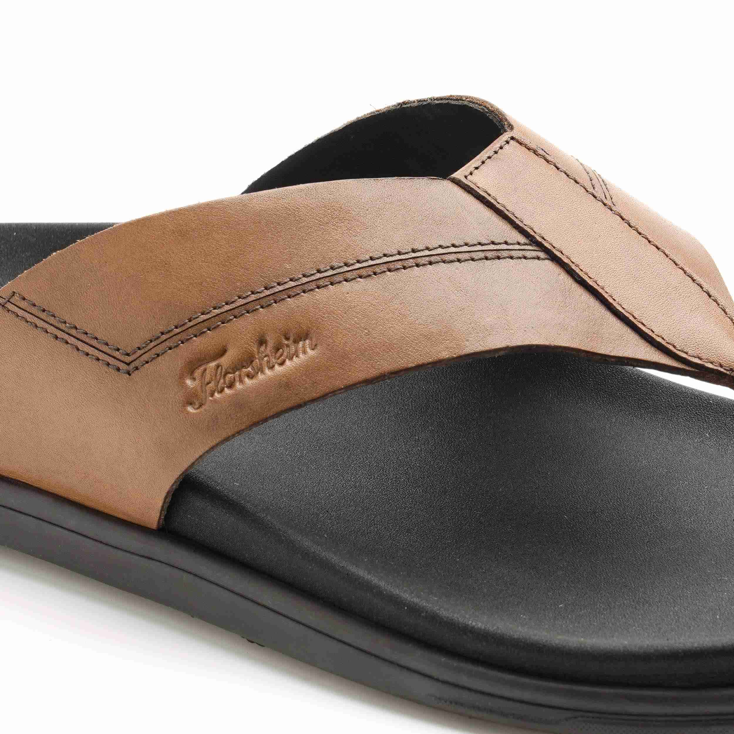 The Rowley Tan Men Thong Slipper Florsheim