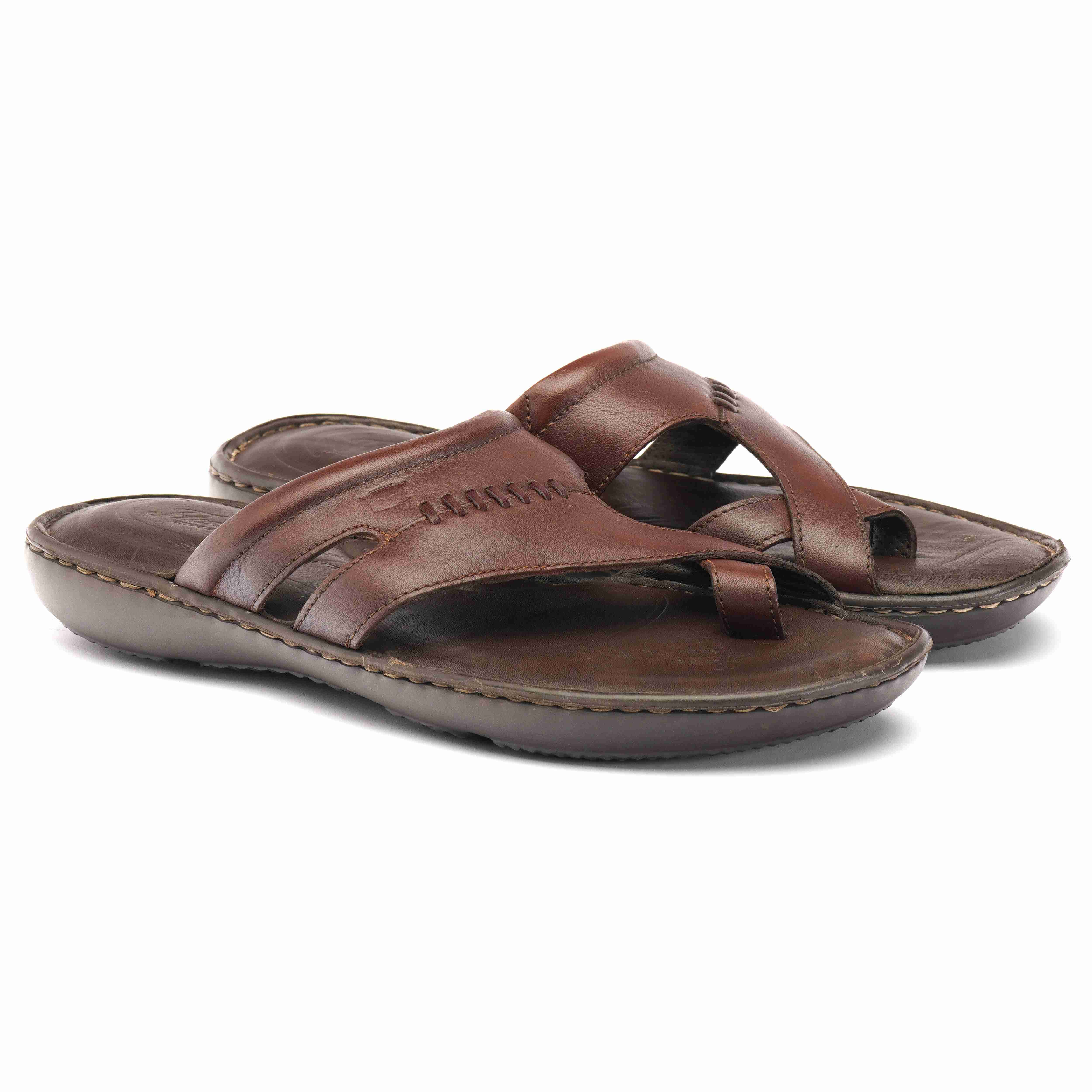 The Florish Tan Men Sandals Florsheim