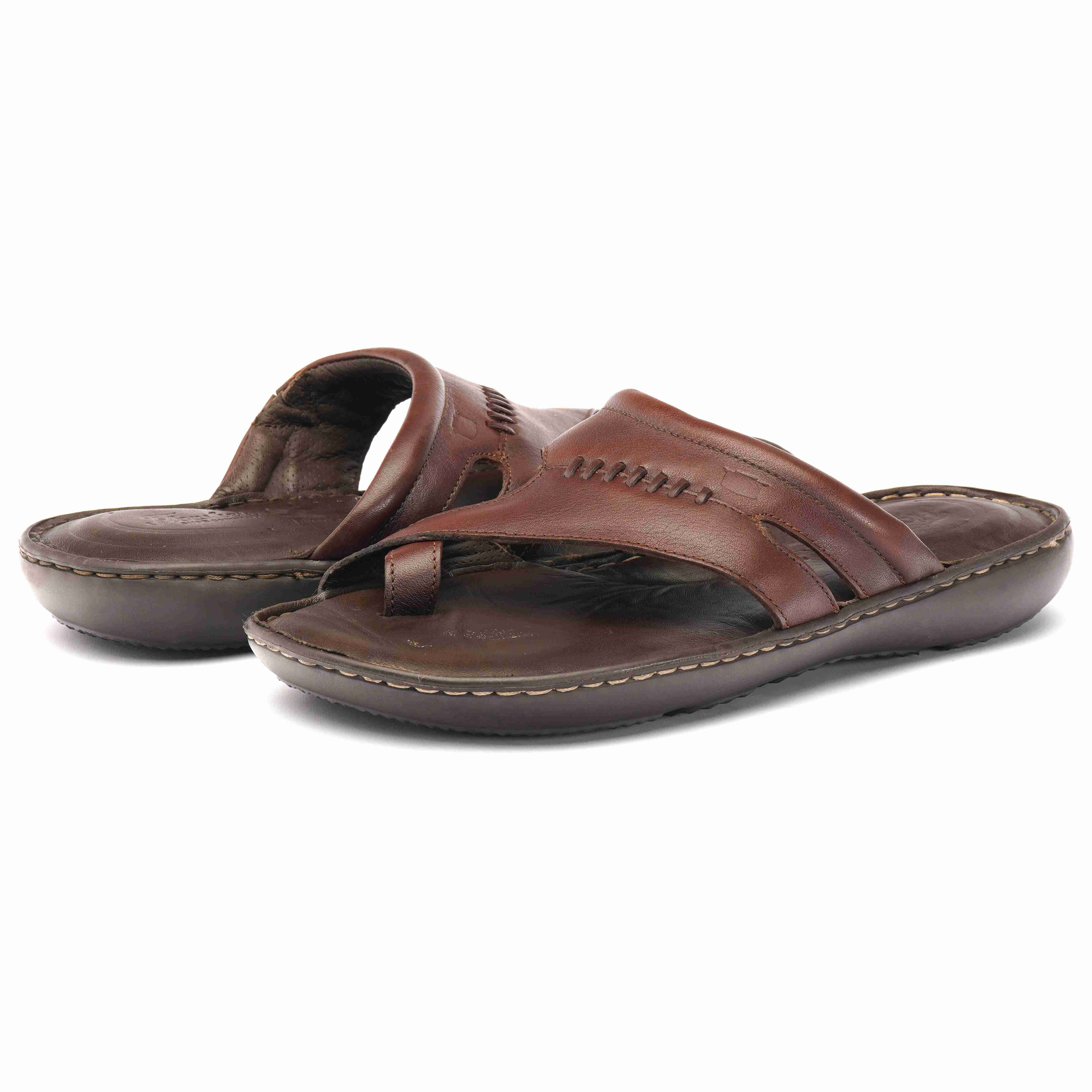 The Florish Tan Men Sandals Florsheim