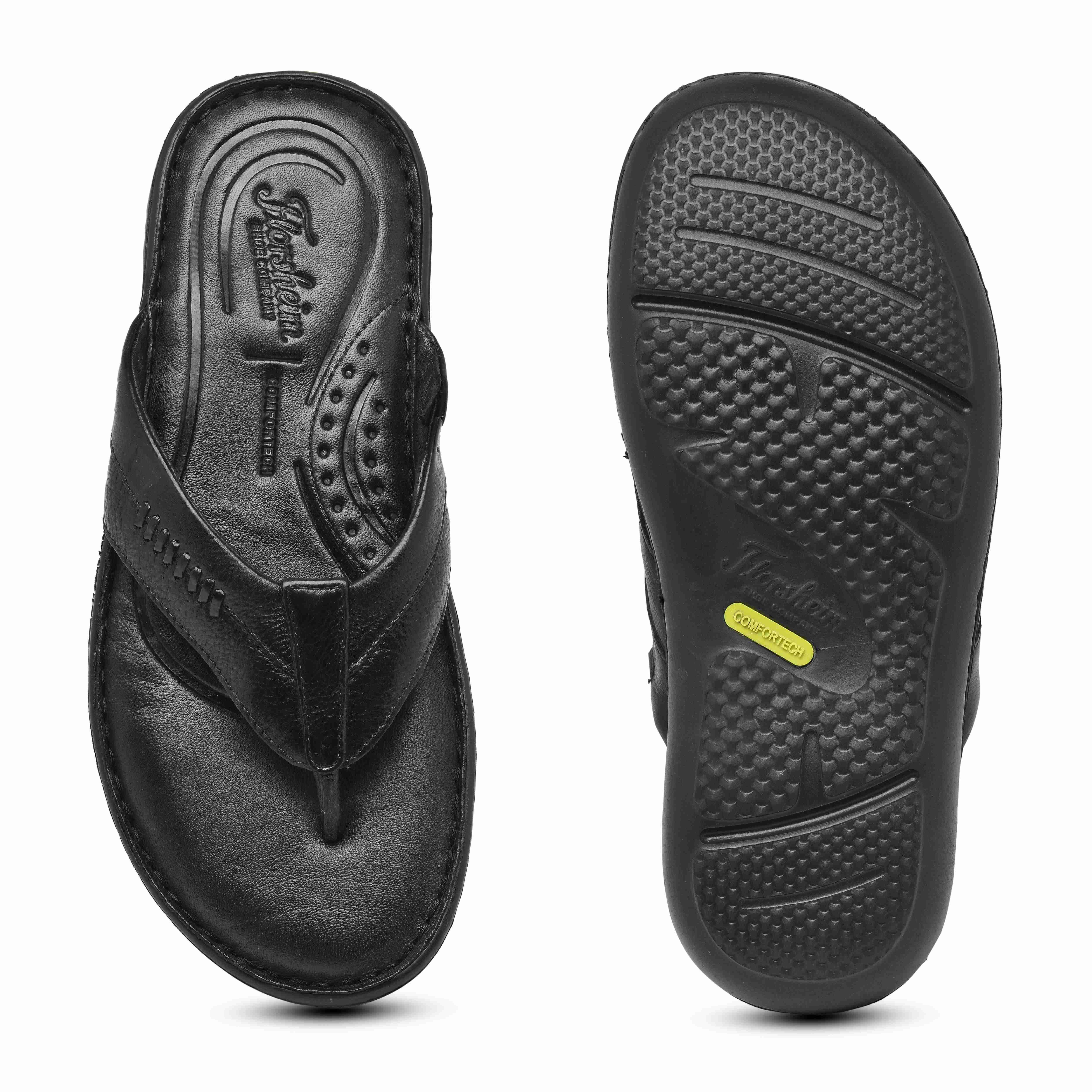 The Florish Black Men Sandals Florsheim