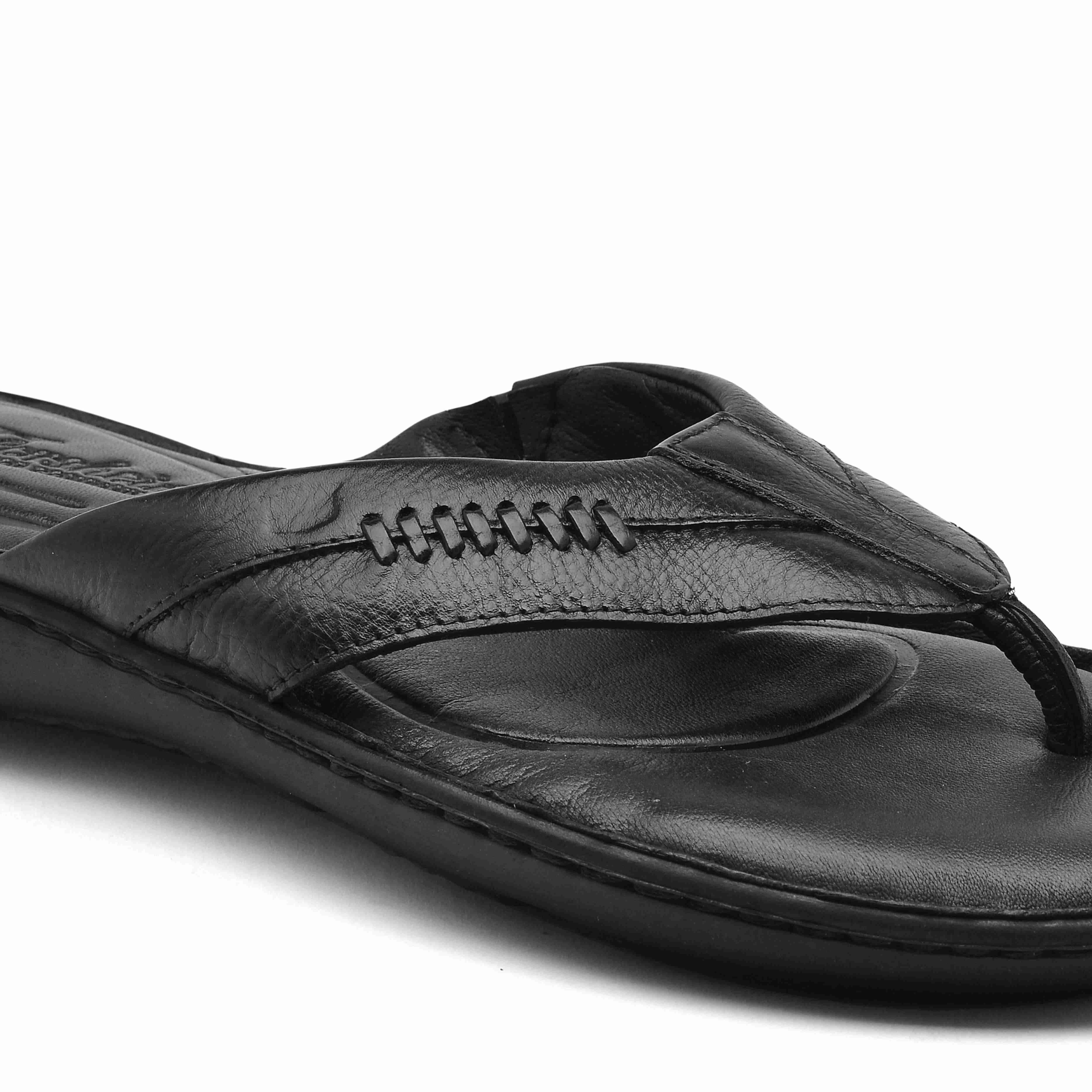 The Florish Black Men Sandals Florsheim