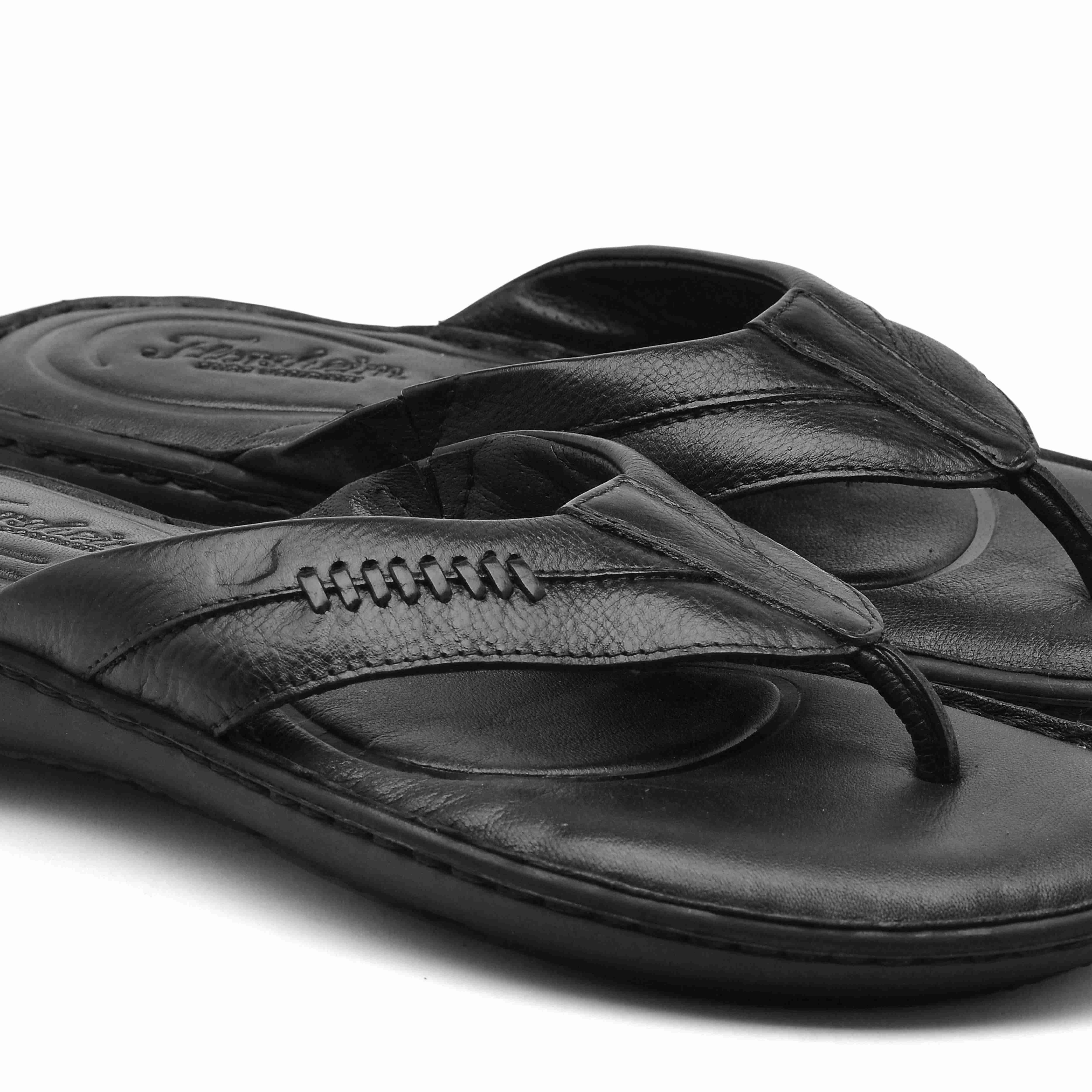 The Florish Black Men Sandals Florsheim