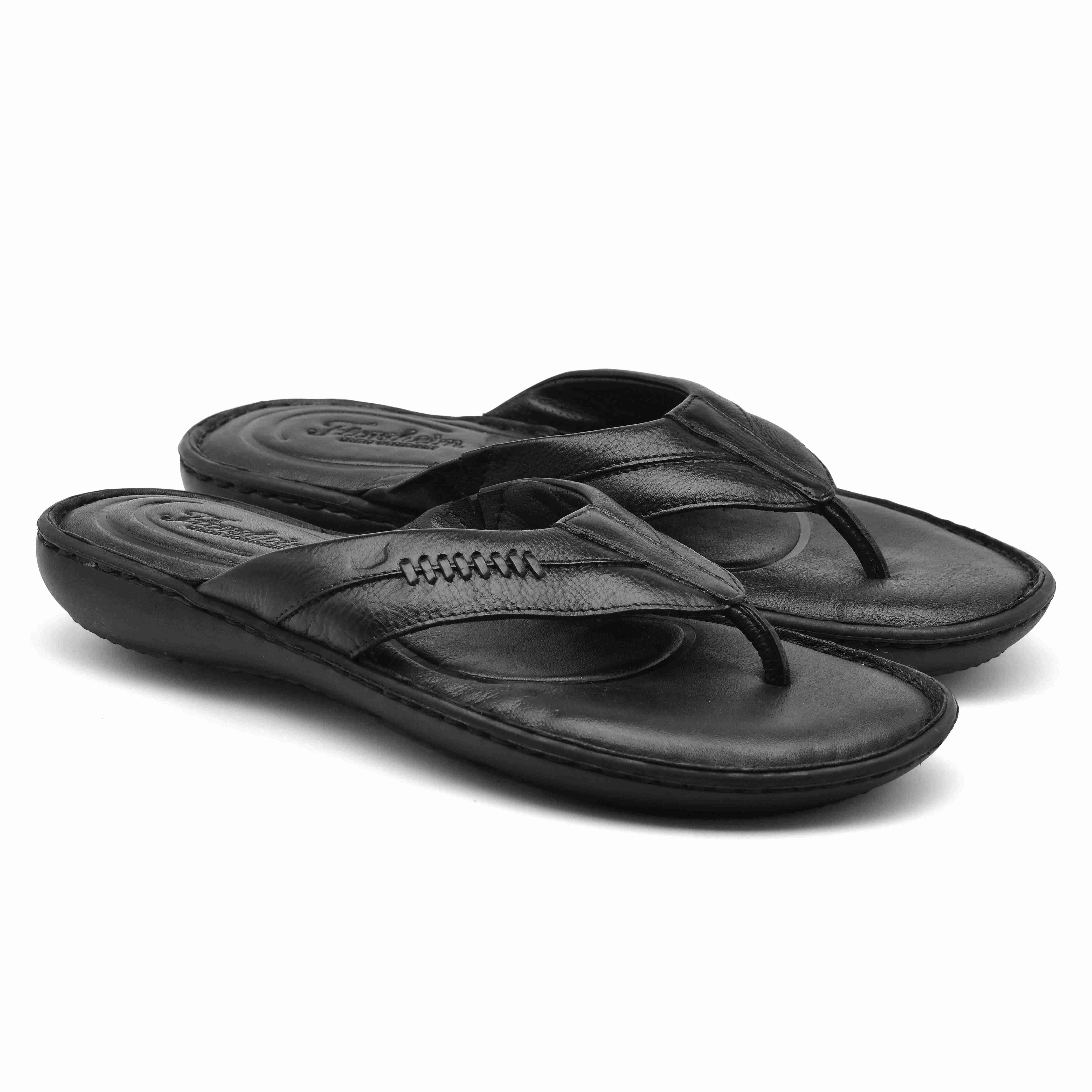 The Florish Black Men Sandals Florsheim