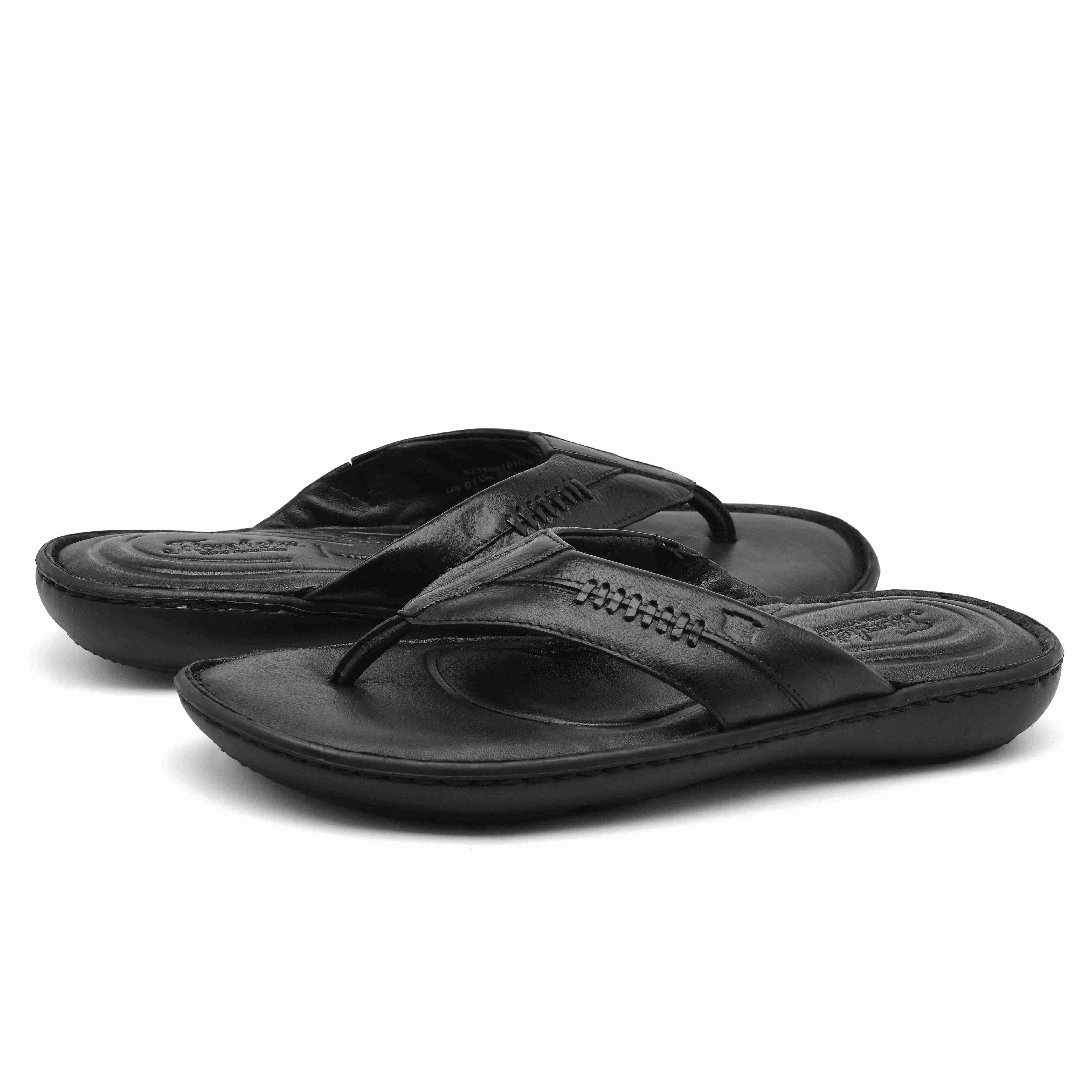 The Florish Black Men Sandals Florsheim