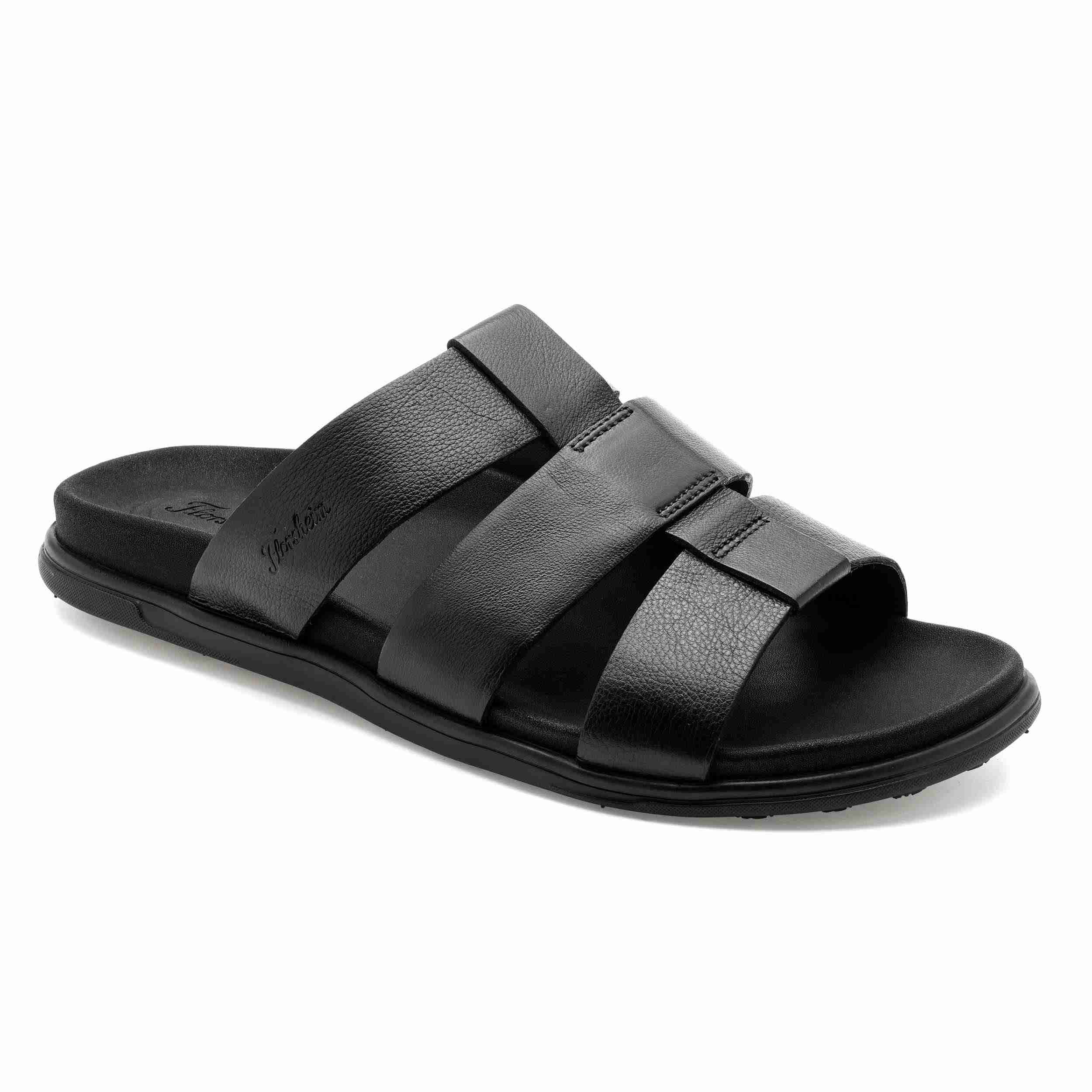 The Herred Black Men Slipper Florsheim