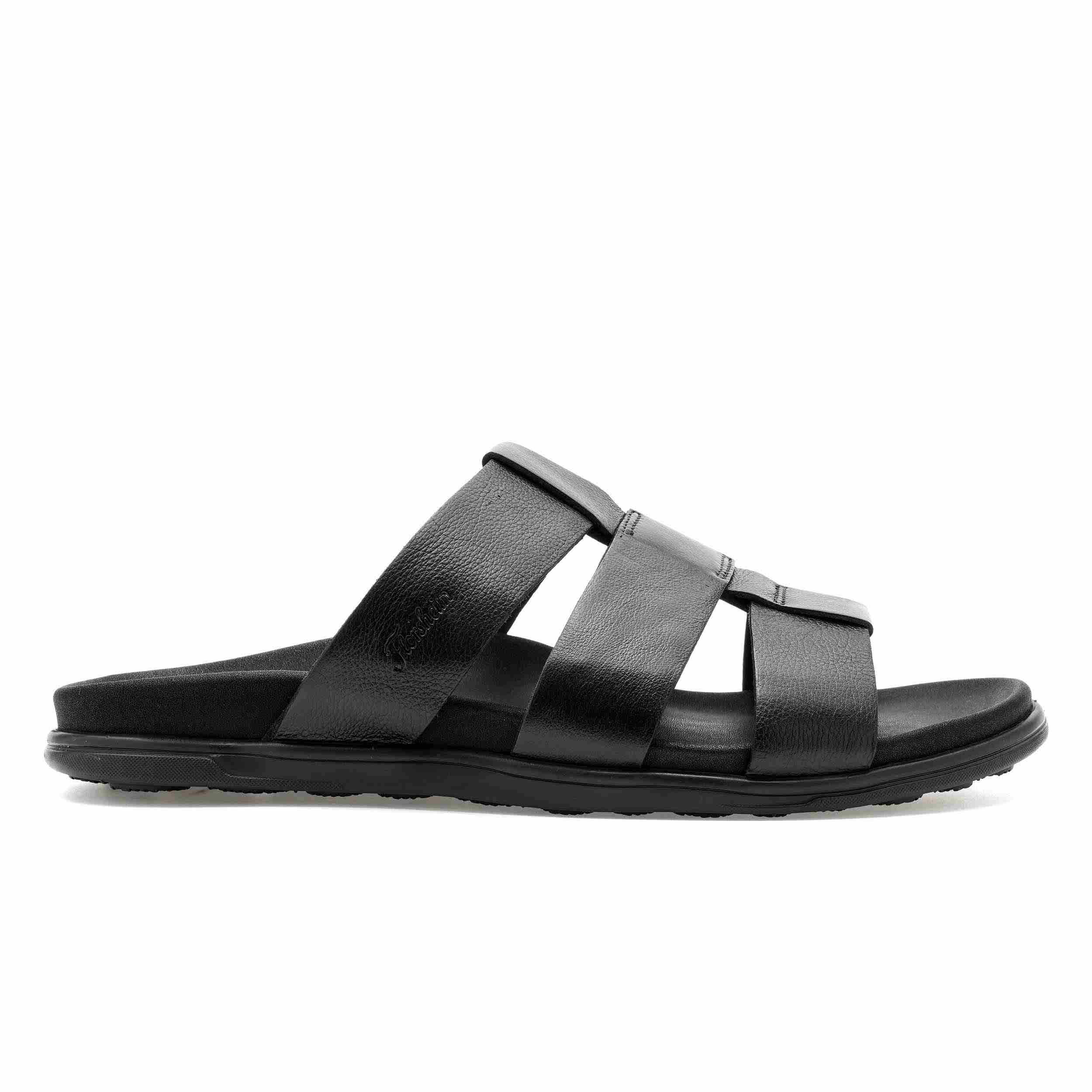 The Herred Black Men Slipper Florsheim