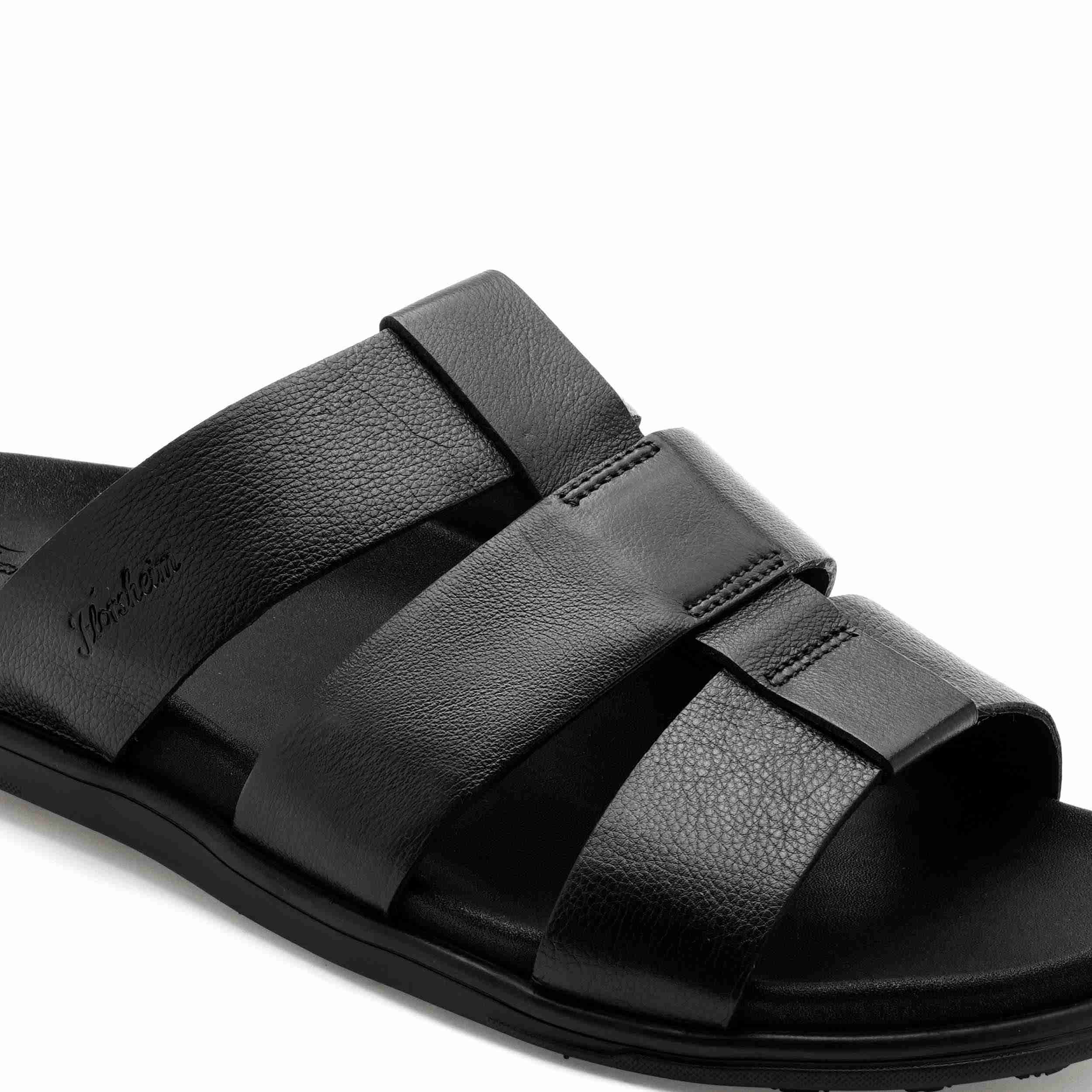 The Herred Black Men Slipper Florsheim