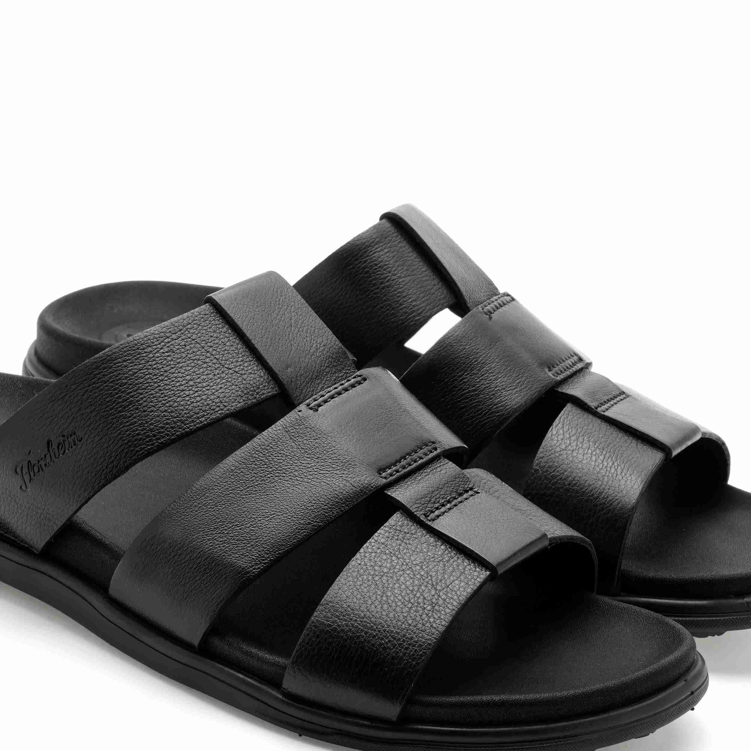 The Herred Black Men Slipper Florsheim