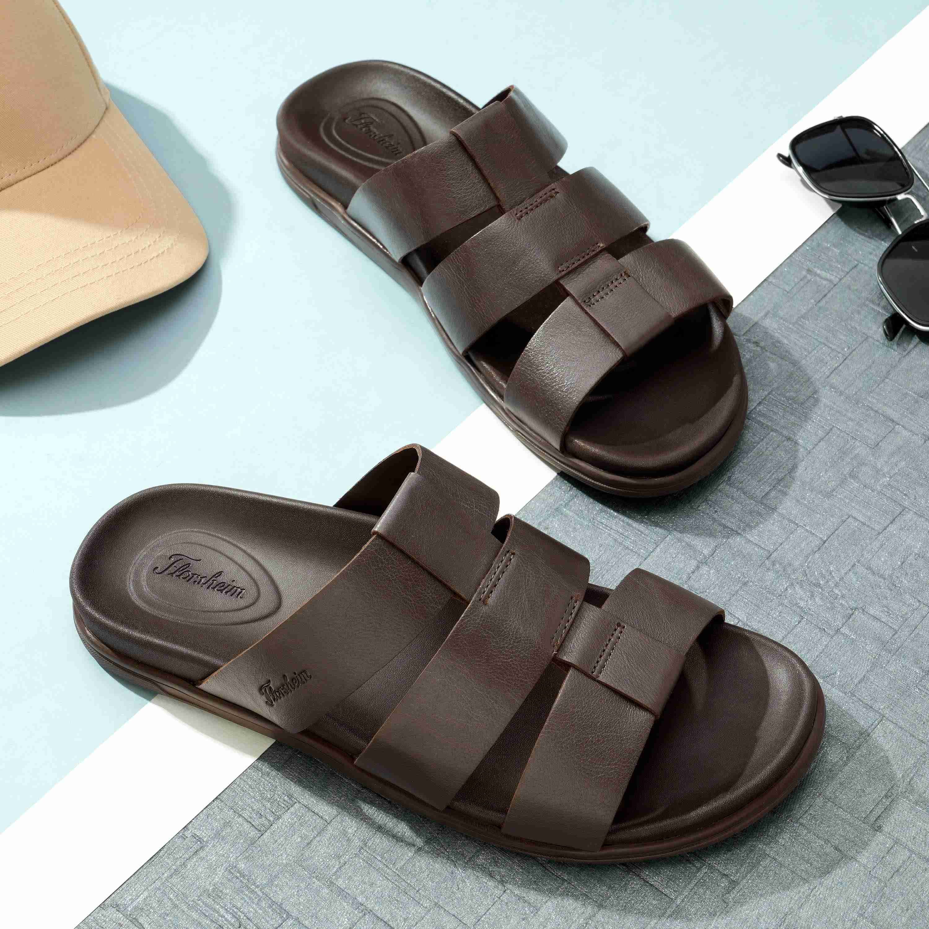 The Herred Brown Men Slipper Florsheim