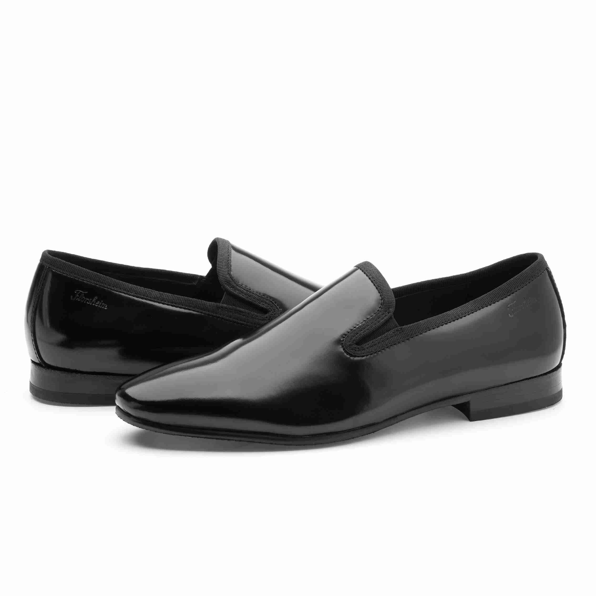 The Kerk Men Black Patent Slip On Florsheim
