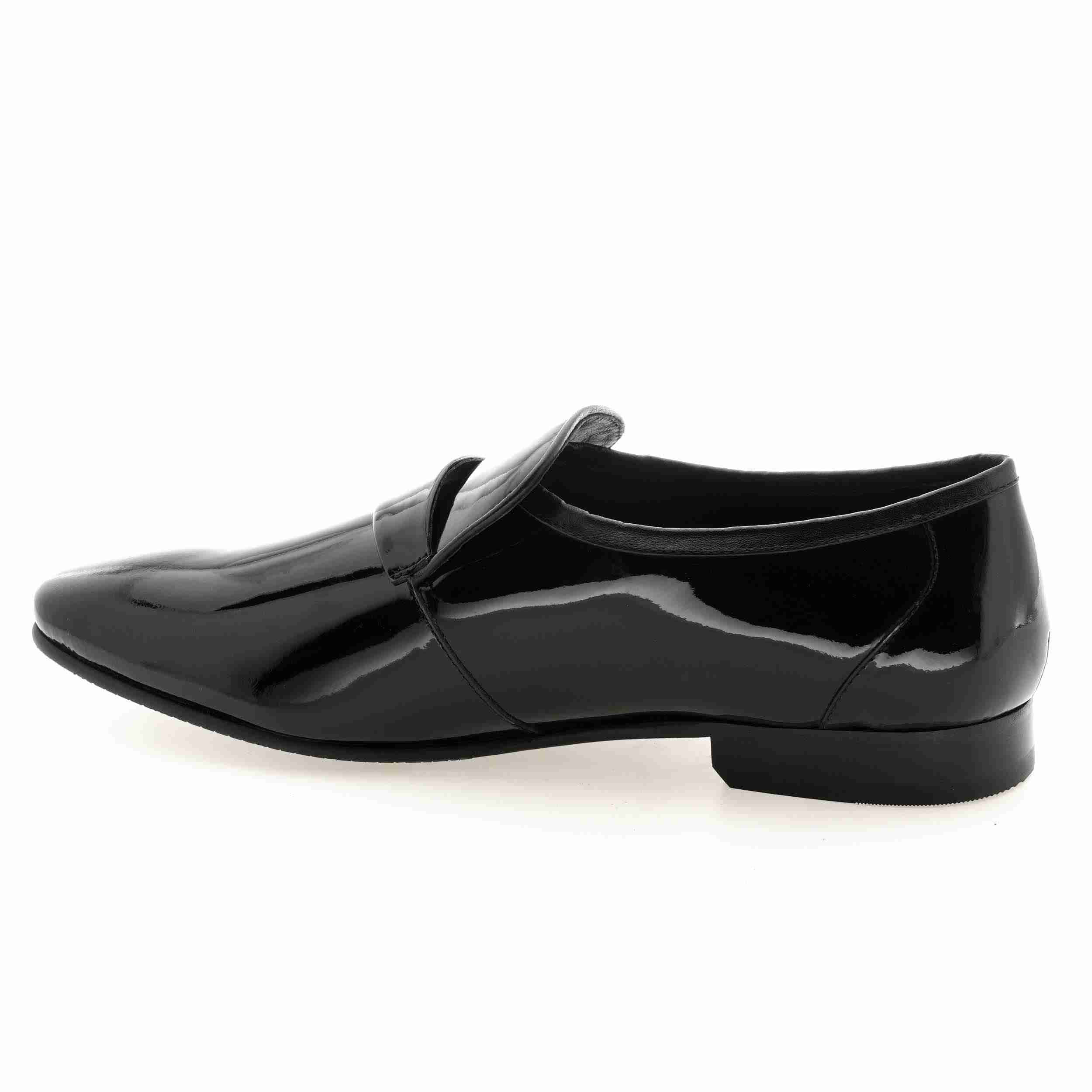 The Moss Black Men Patent Slip-On Florsheim