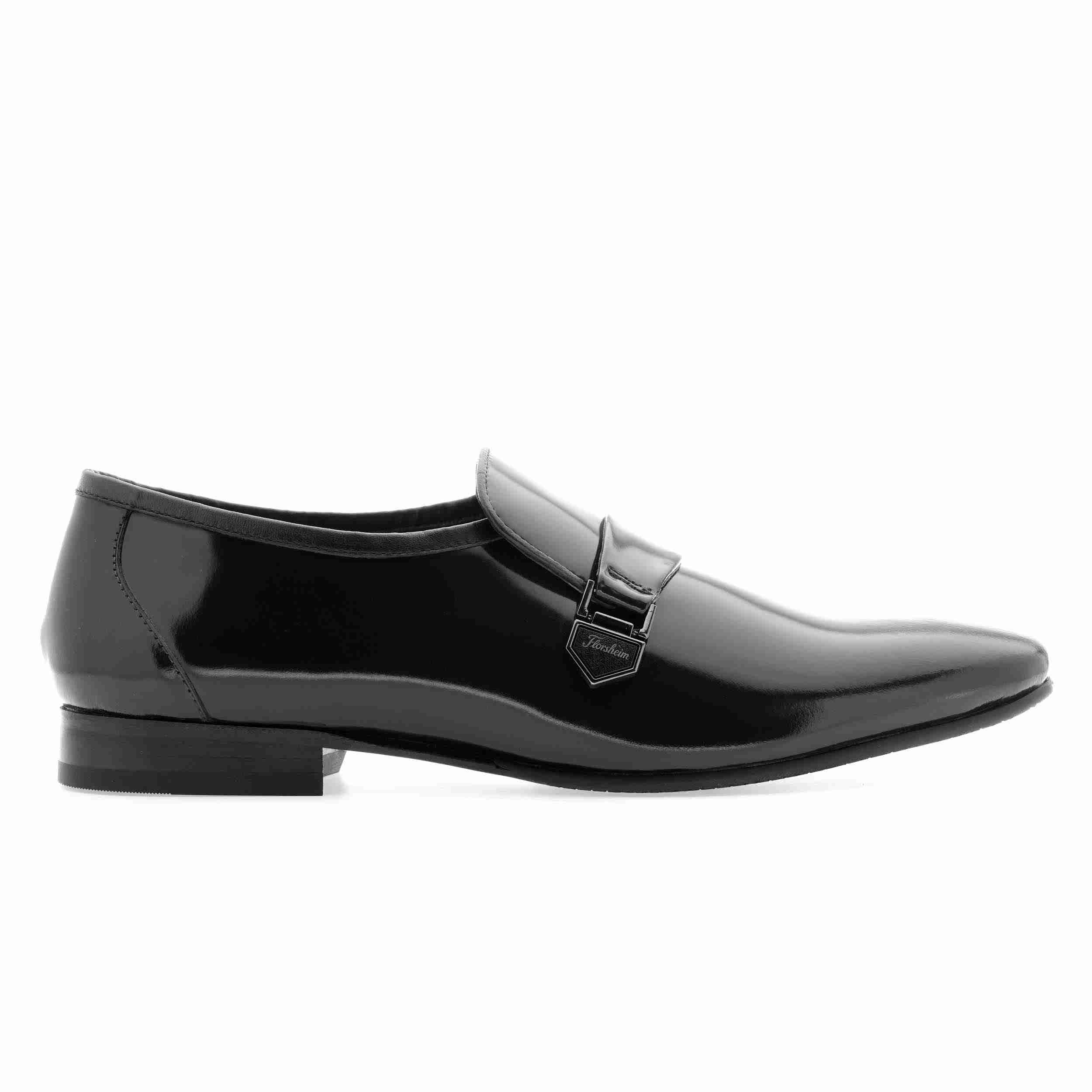 The Moss Black Men Patent Slip-On Florsheim