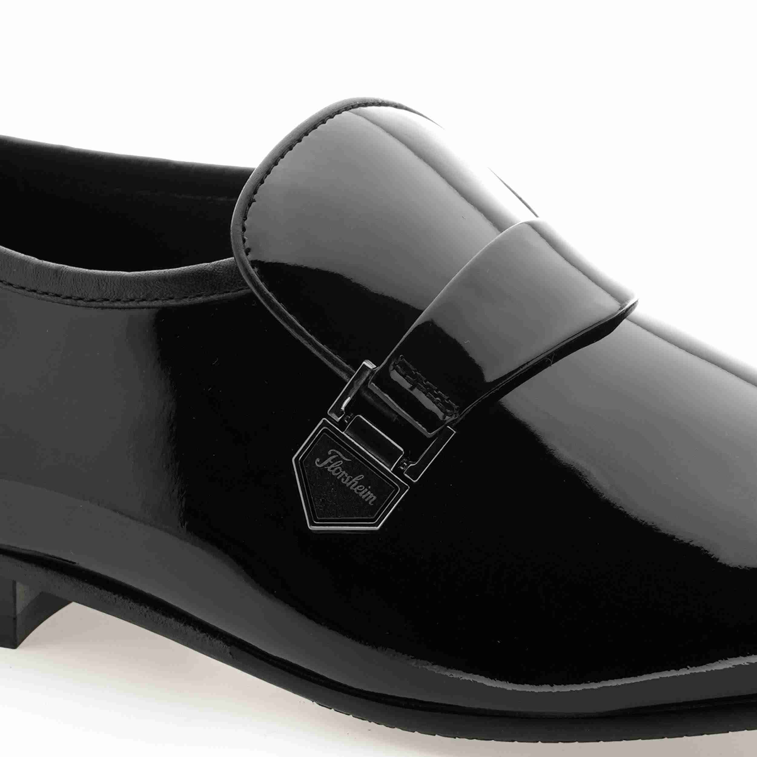 The Moss Black Men Patent Slip-On Florsheim