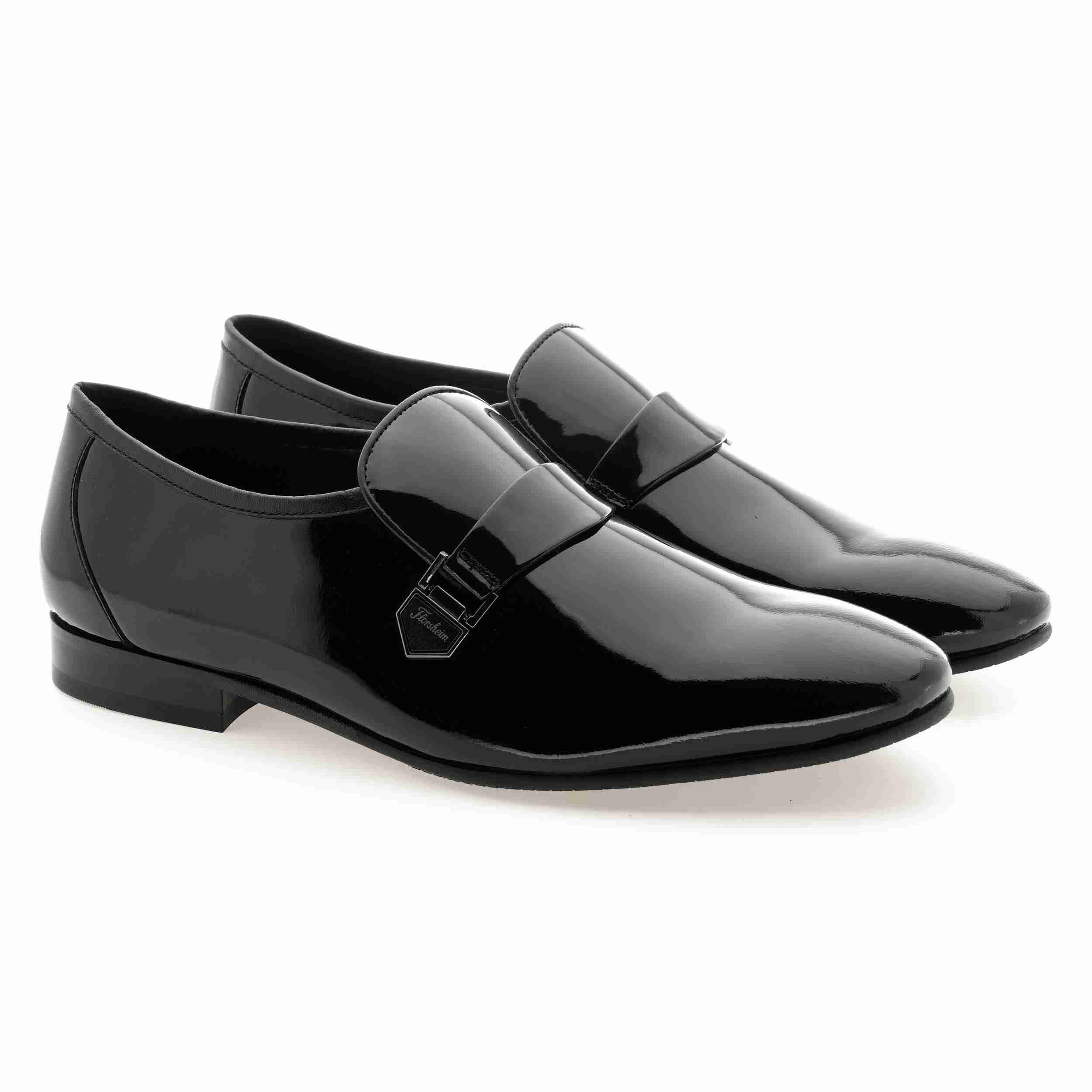 The Moss Black Men Patent Slip-On Florsheim